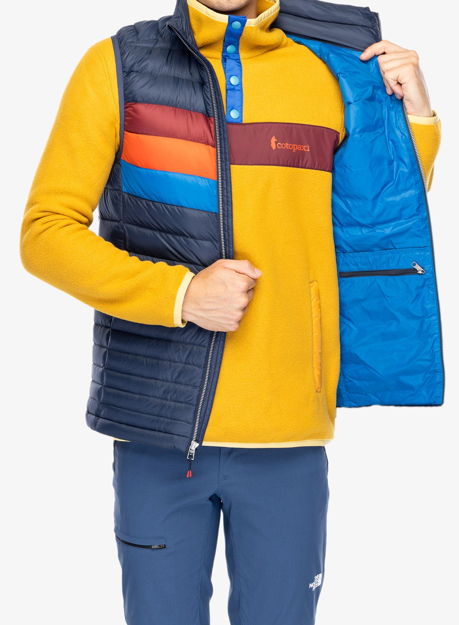 Péřová vesta Cotopaxi Fuego Down Vest - ink stripes