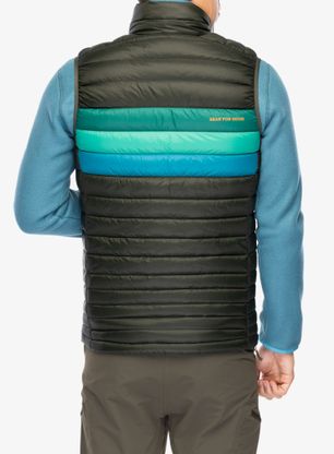 Péřová vesta Cotopaxi Fuego Down Vest - woods stripes