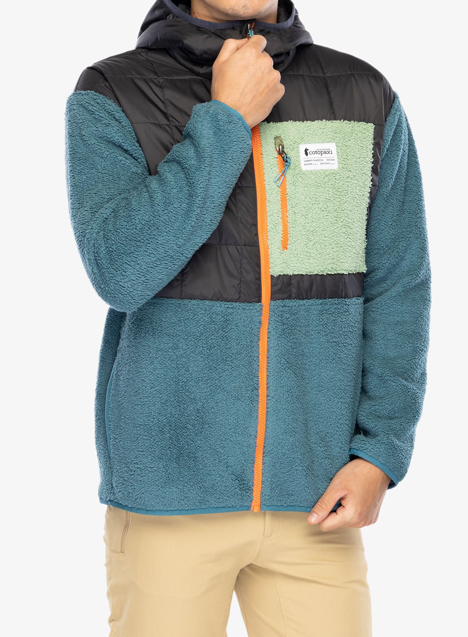 Hybridní bunda Cotopaxi Trico Hybrid Hooded Jacket - graphite/blue spruce 