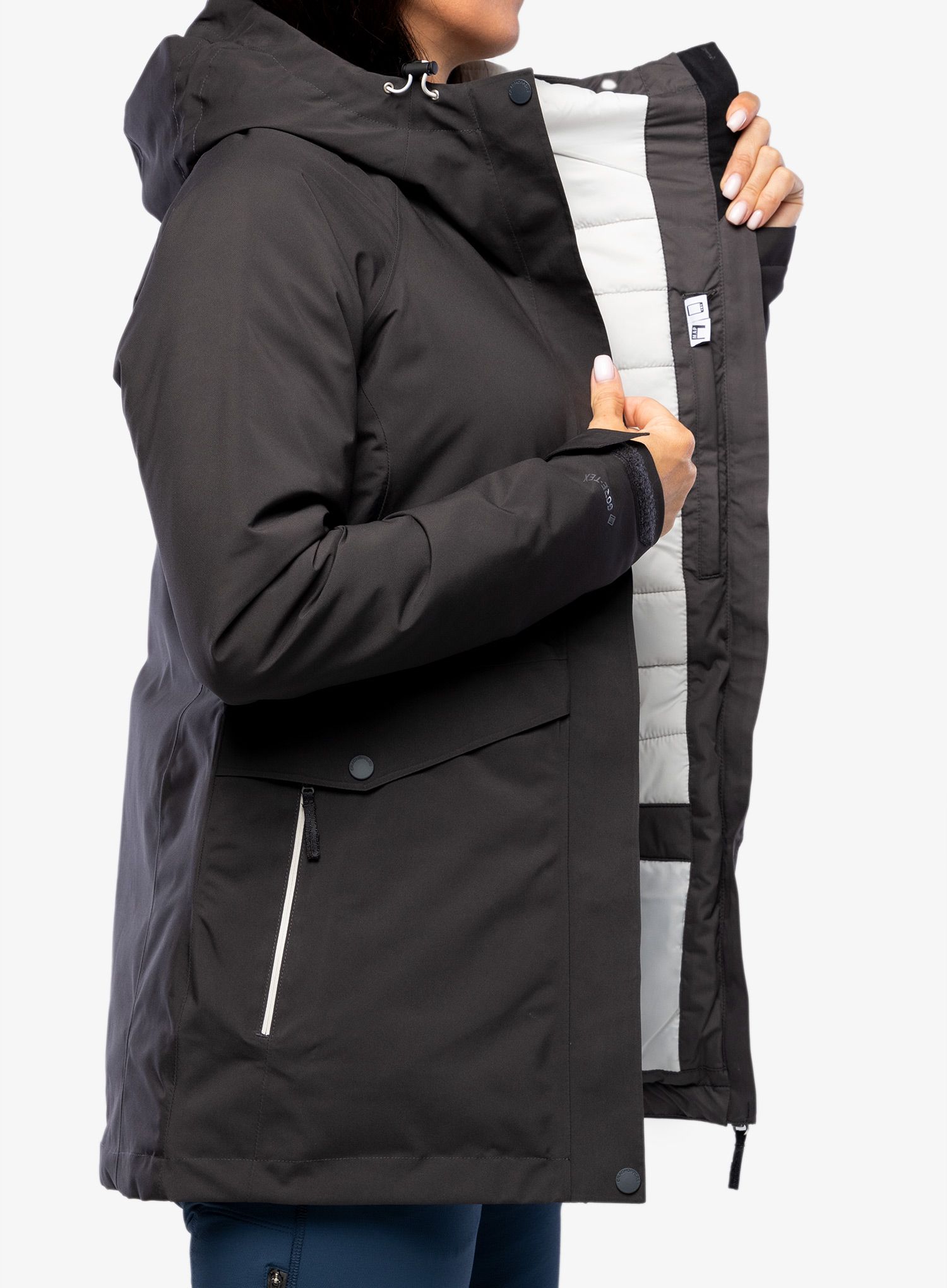 Dámská bunda Craghoppers Ellis Thermic GTX Jacket - charcoal