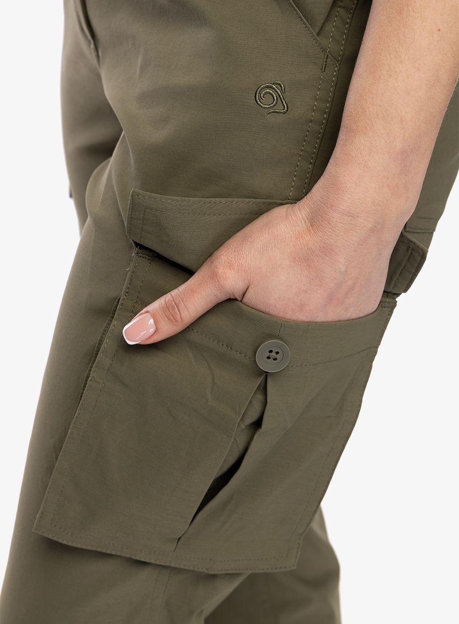 Turistické kalhoty dámské Craghoppers NosiLIfe Jules Trouser - wild olive