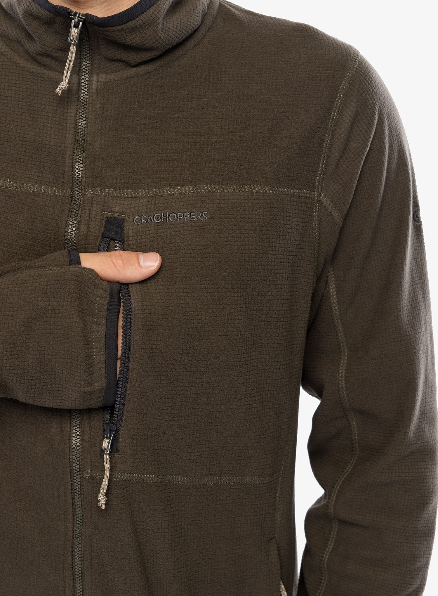 Rozepínací mikina Craghoppers NosiLife Spry Jacket - woodland green