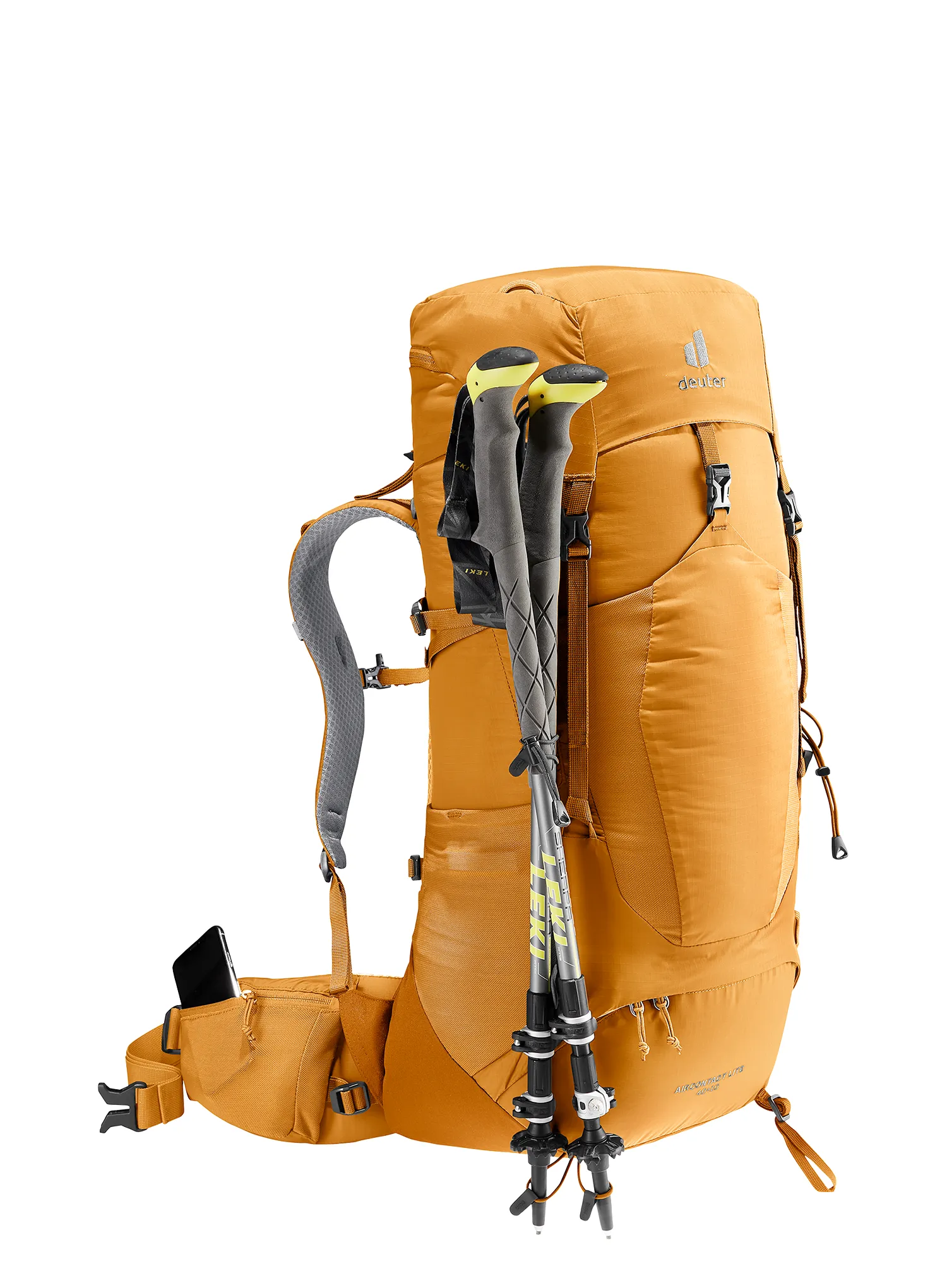 Trekový batoh Deuter Aircontact Lite 40 + 10 - amber/maple