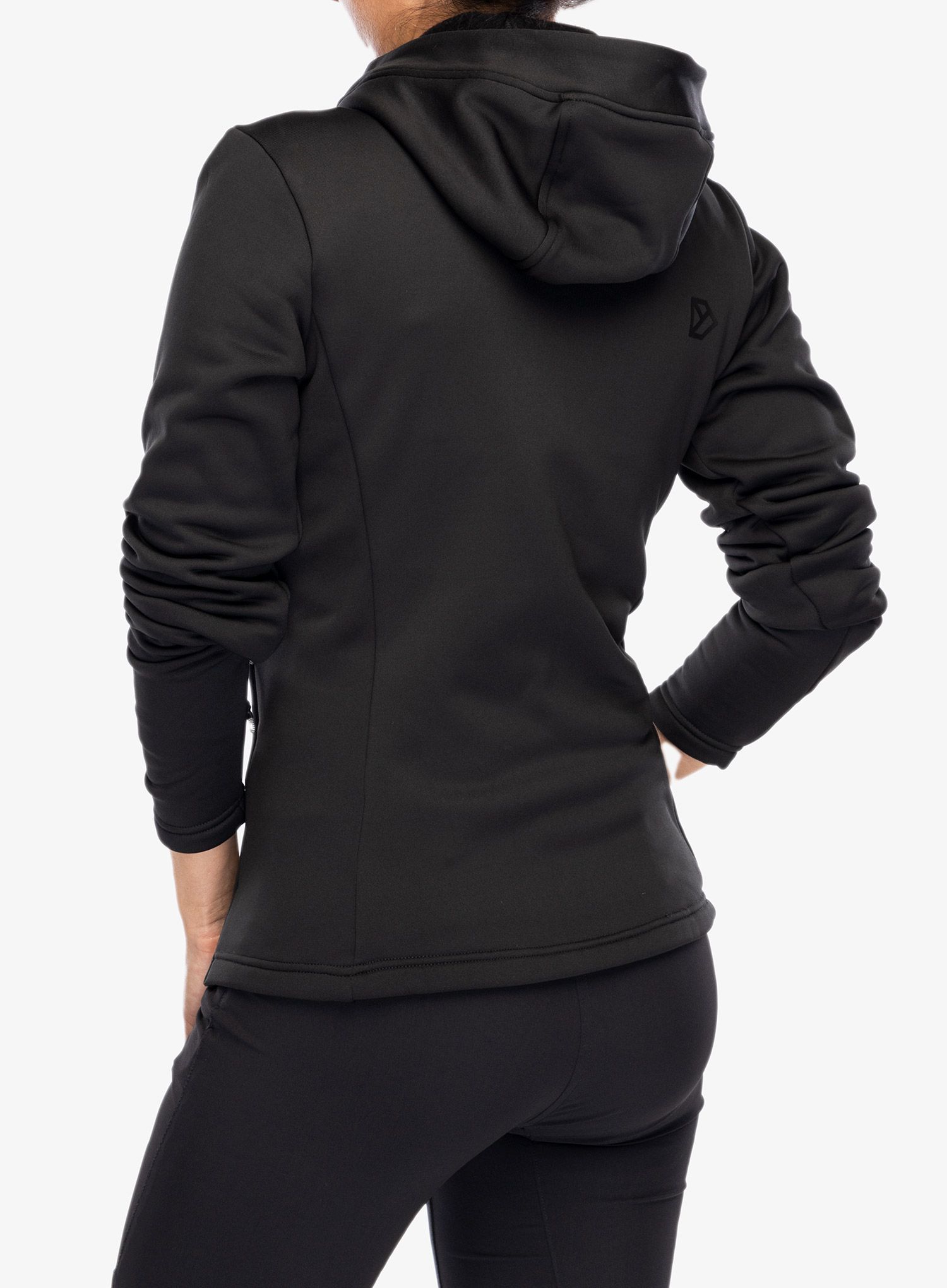 Dámská mikina s kapucí Didriksons Anneli Full Zip 2 - black