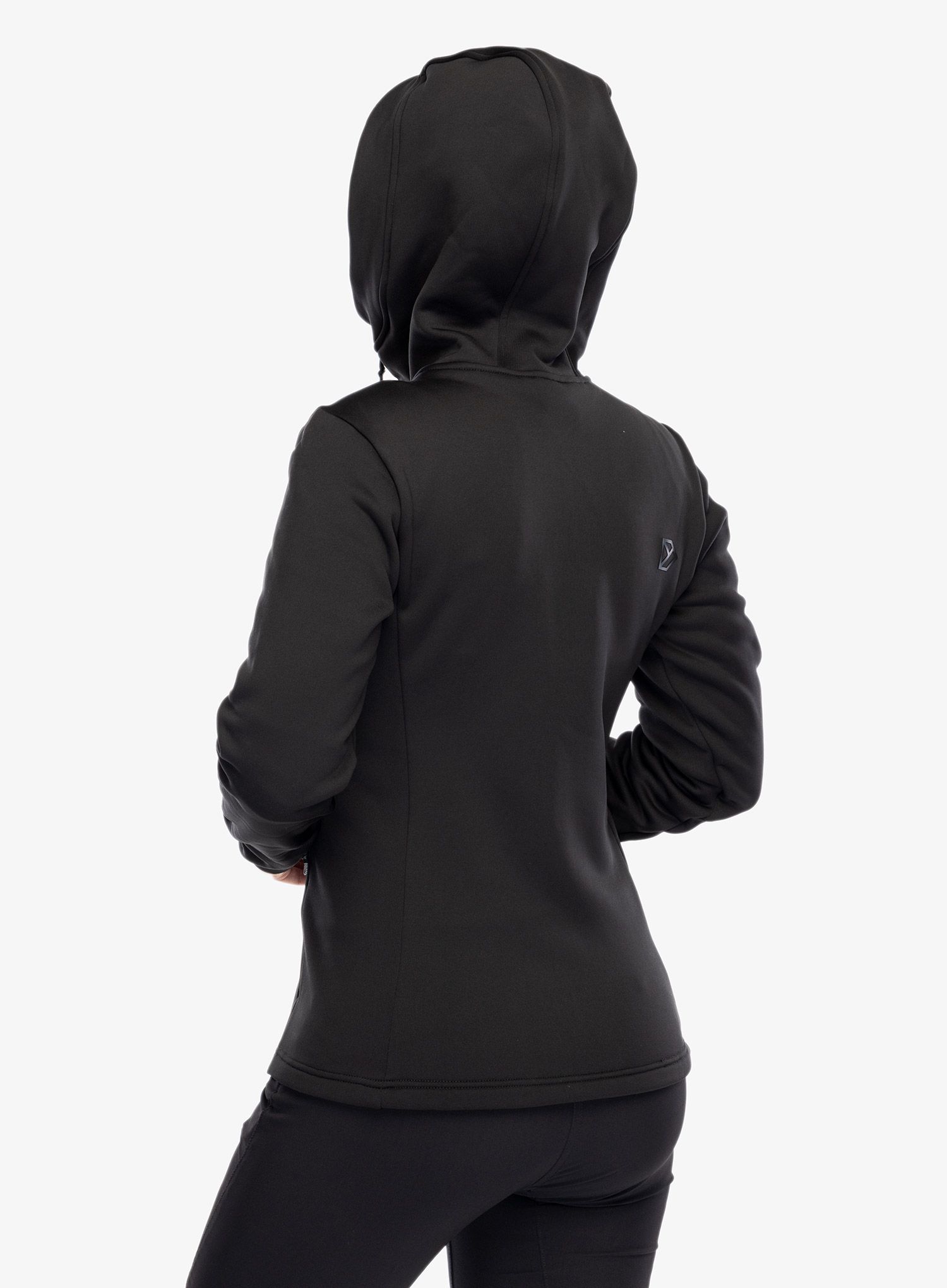Dámská mikina s kapucí Didriksons Anneli Full Zip 2 - black
