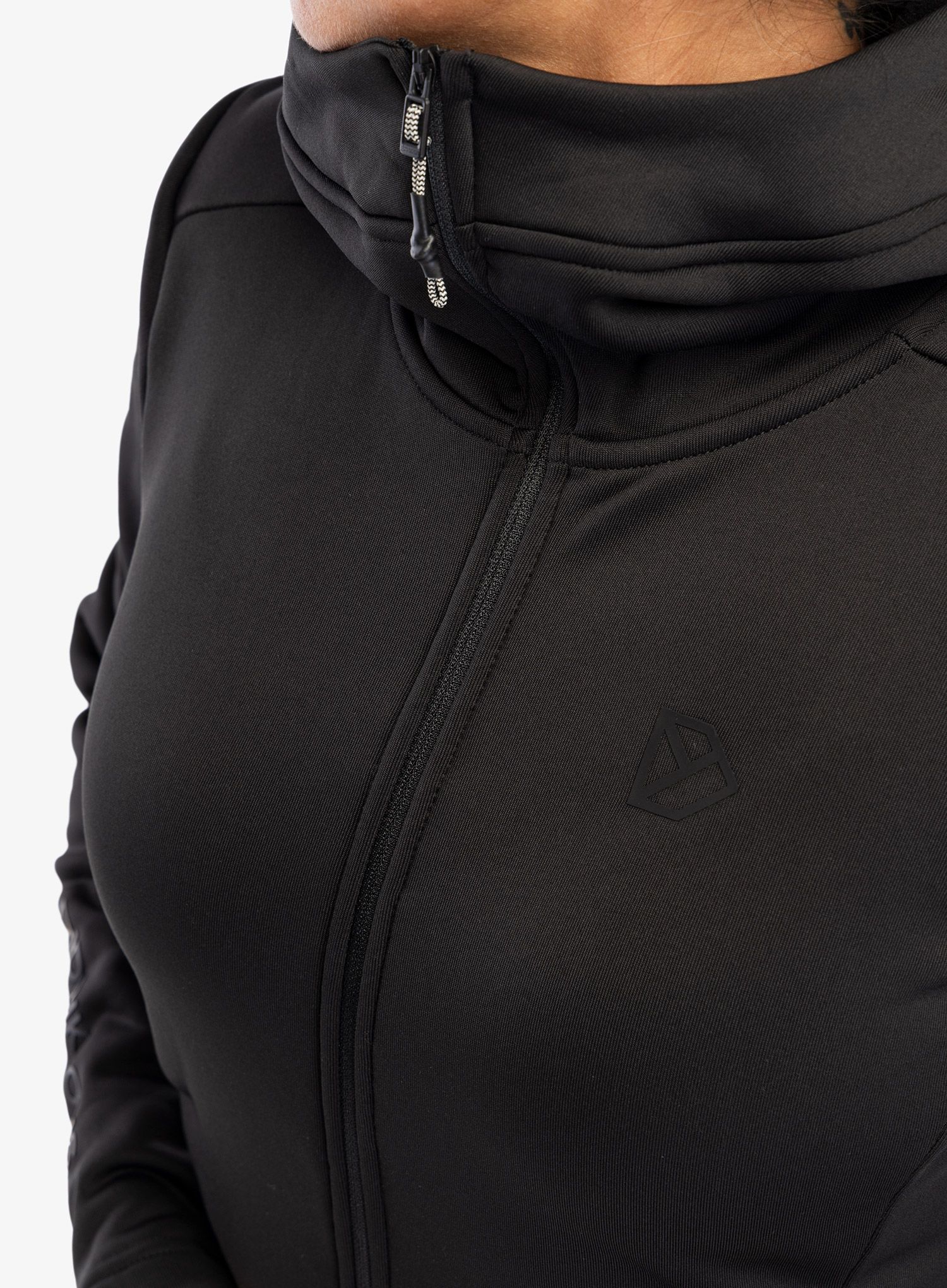 Dámská mikina s kapucí Didriksons Anneli Full Zip 2 - black