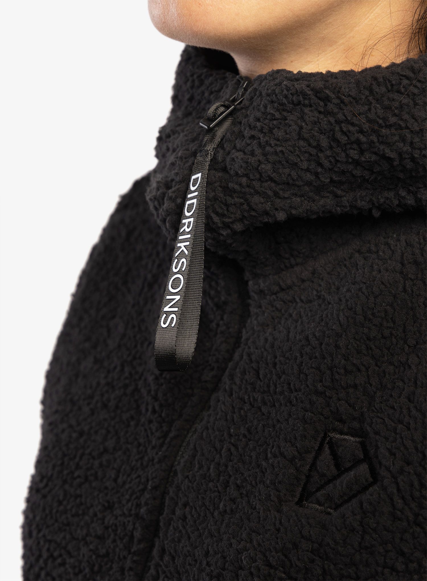 Fleecová mikina dámská Didriksons Anniken Full Zip 2 - black