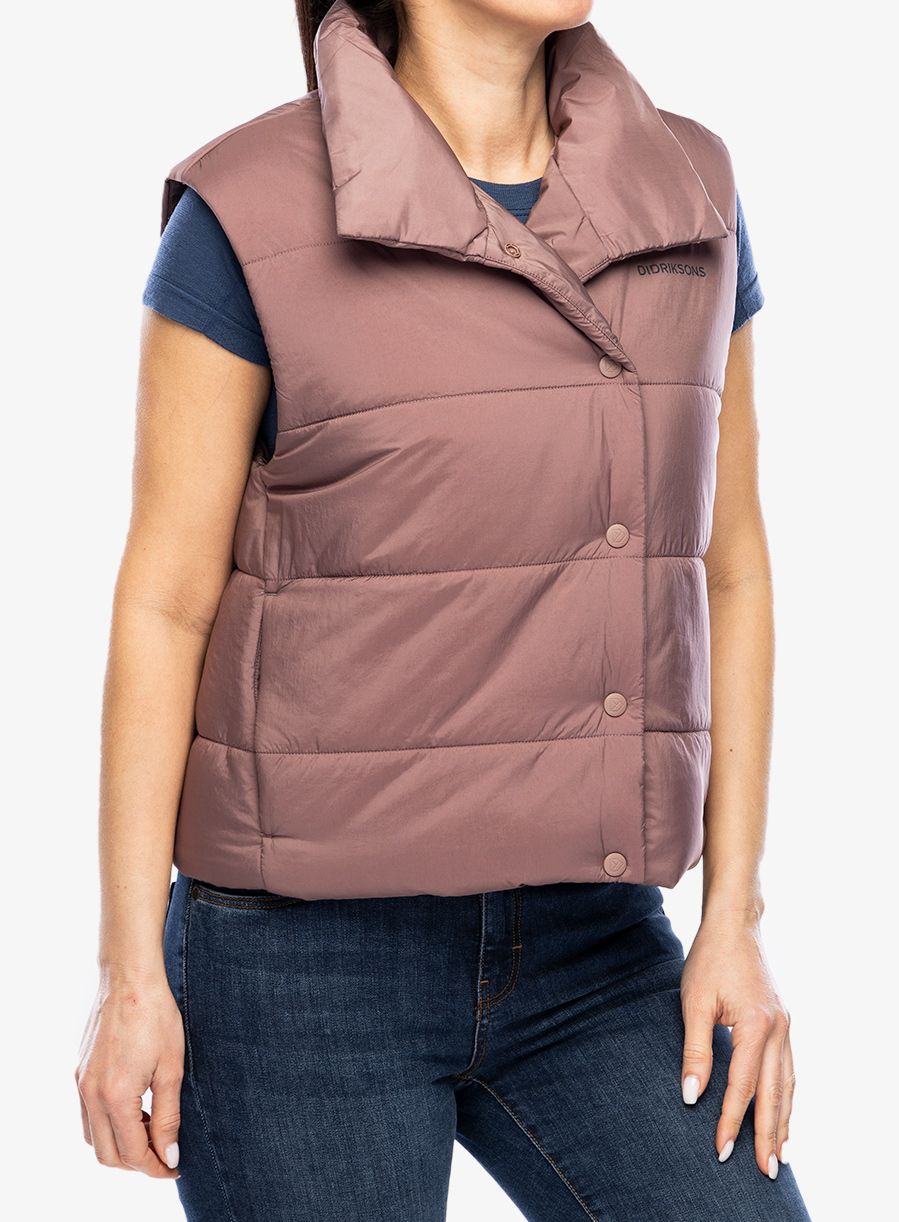 Vesta dámská Didriksons Charlen Vest - faded wine