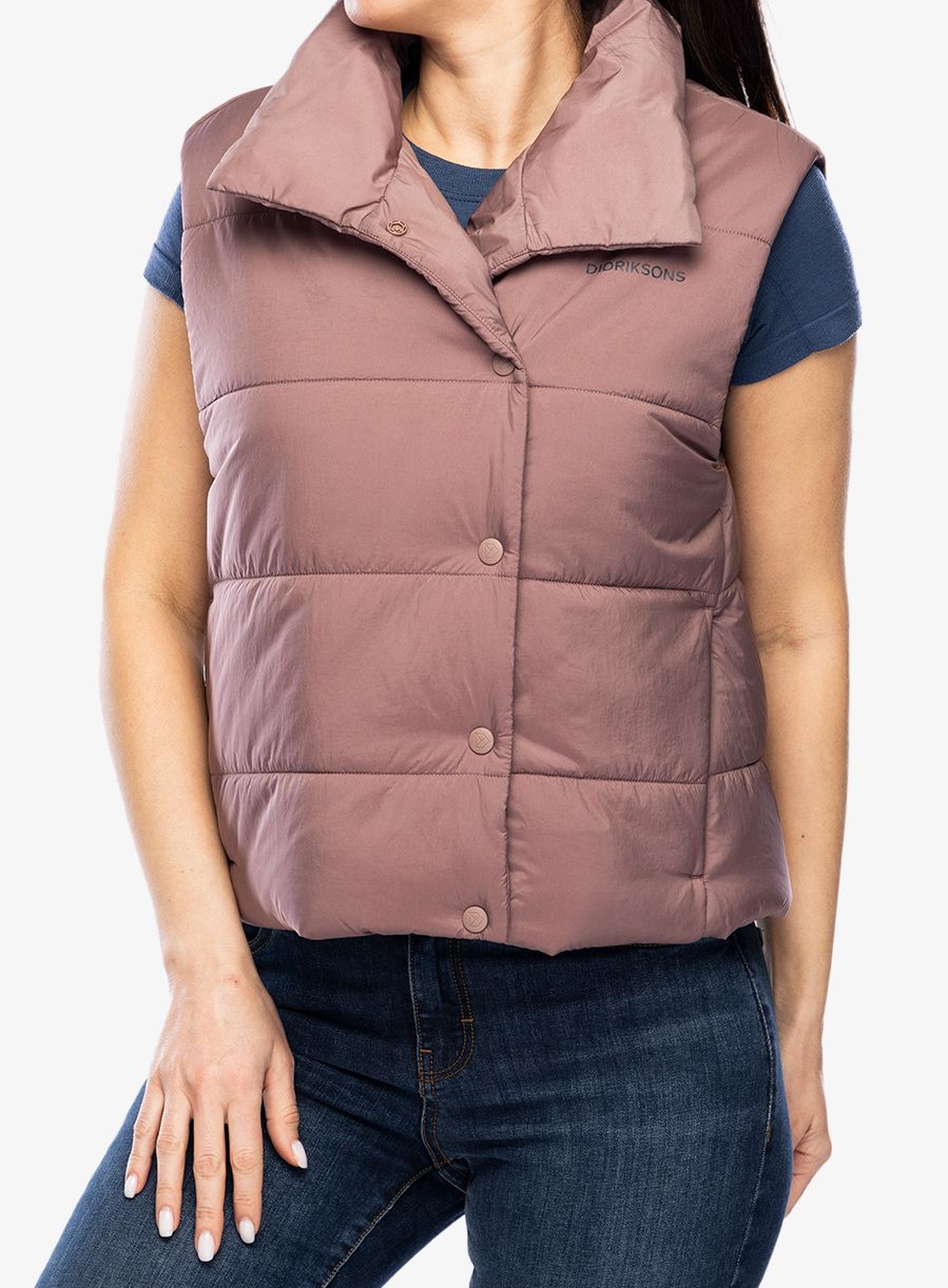 Vesta dámská Didriksons Charlen Vest - faded wine