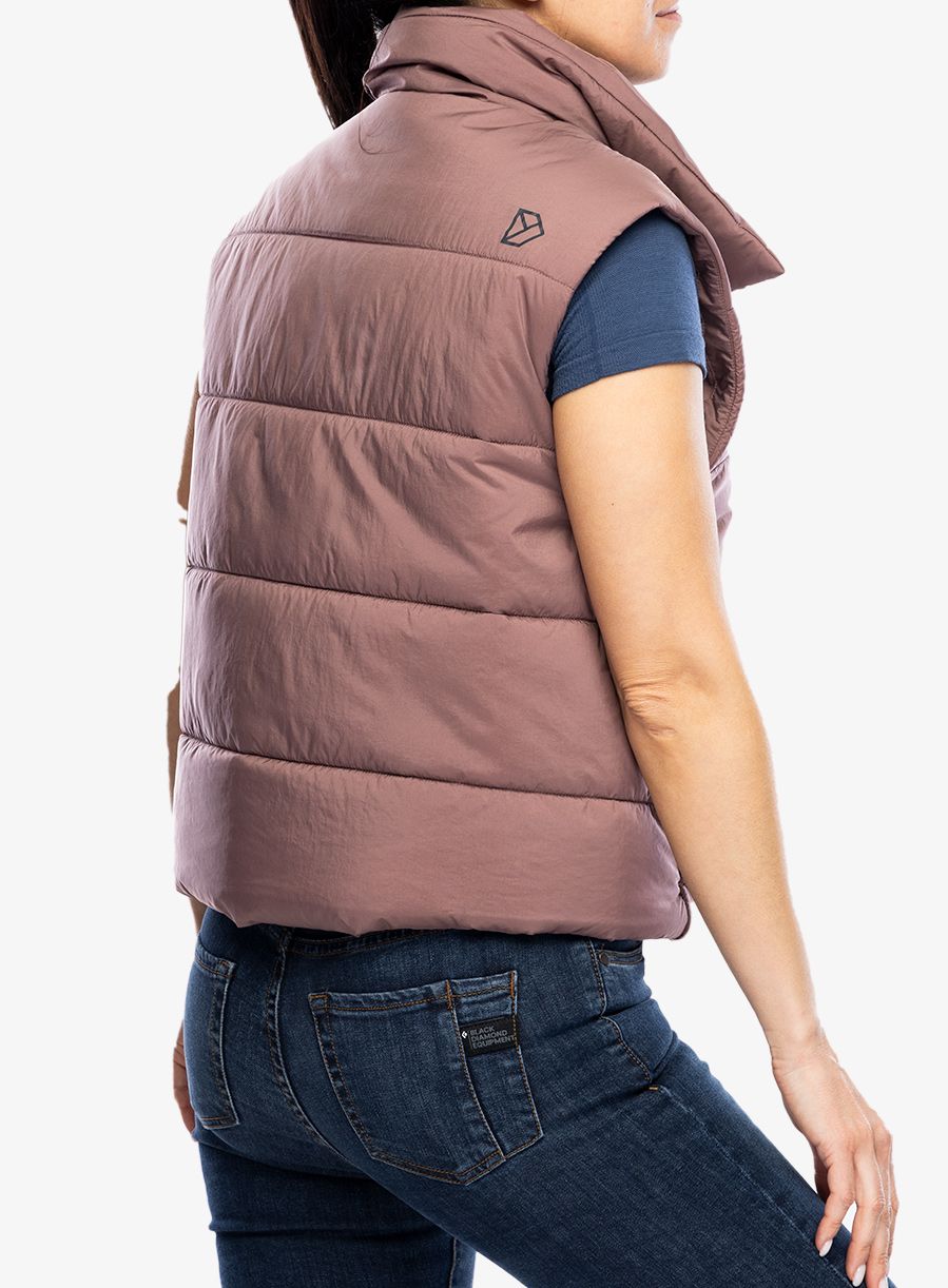 Vesta dámská Didriksons Charlen Vest - faded wine