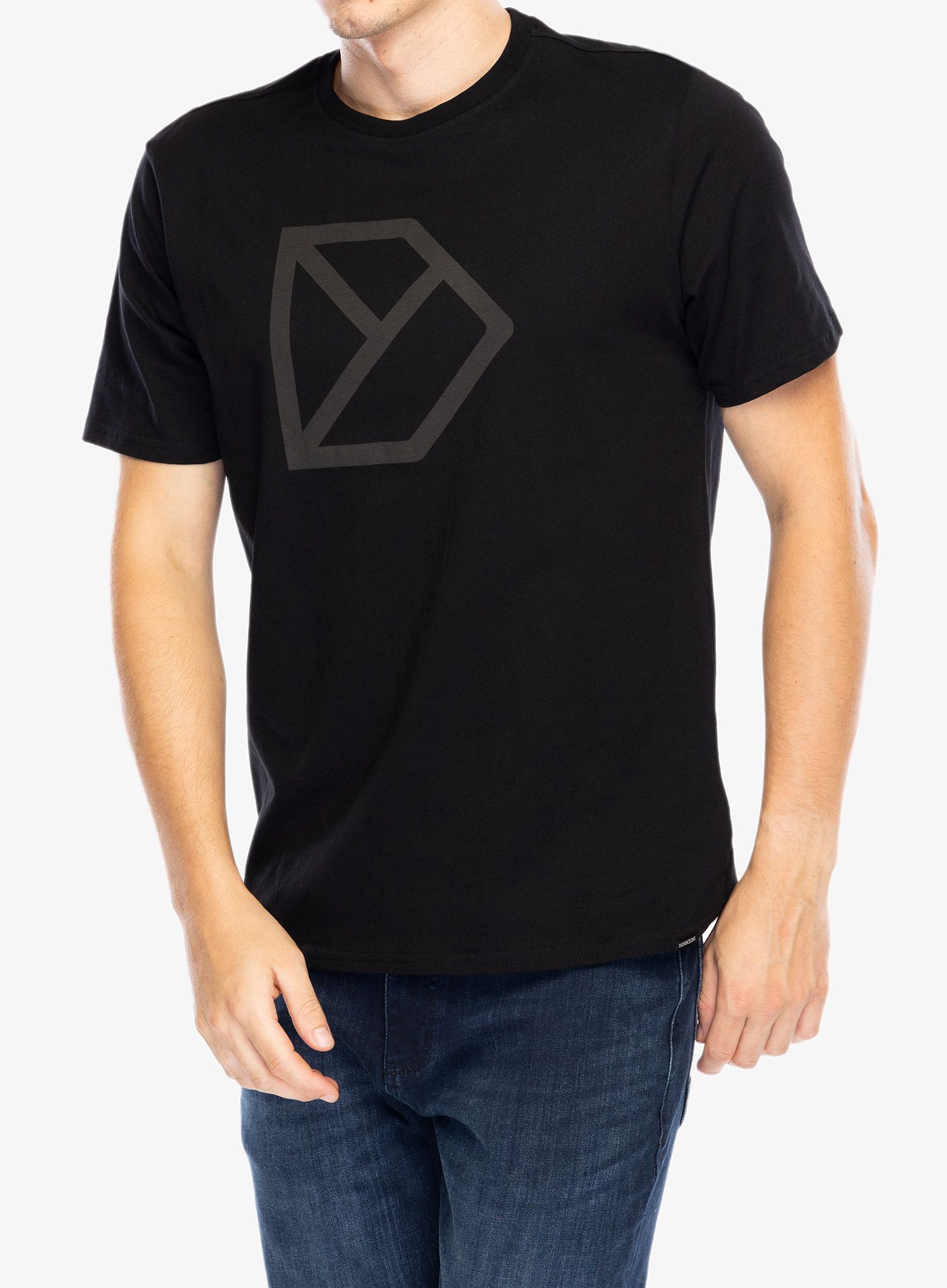 Bavlněné tričko Didriksons D-Logo T-Shirt - black