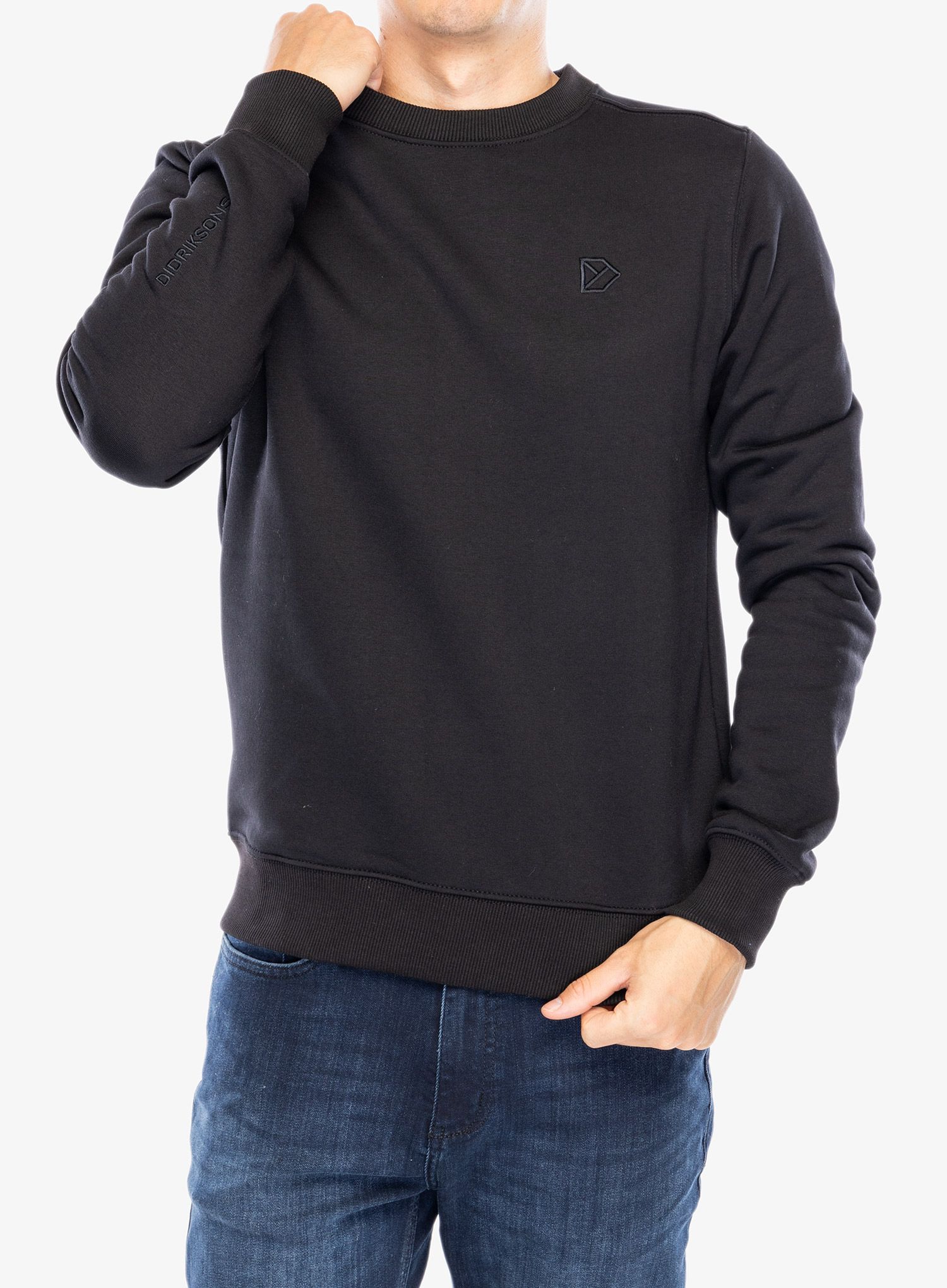Mikina Didriksons Fyn Sweater - black