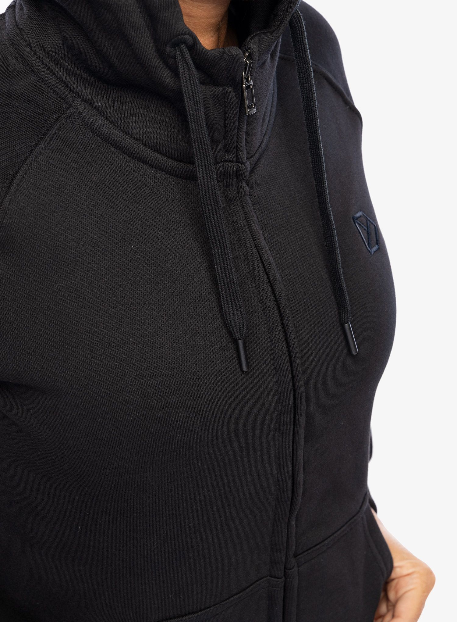 Dámská mikina s kapucí Didriksons Ven Full Zip - black