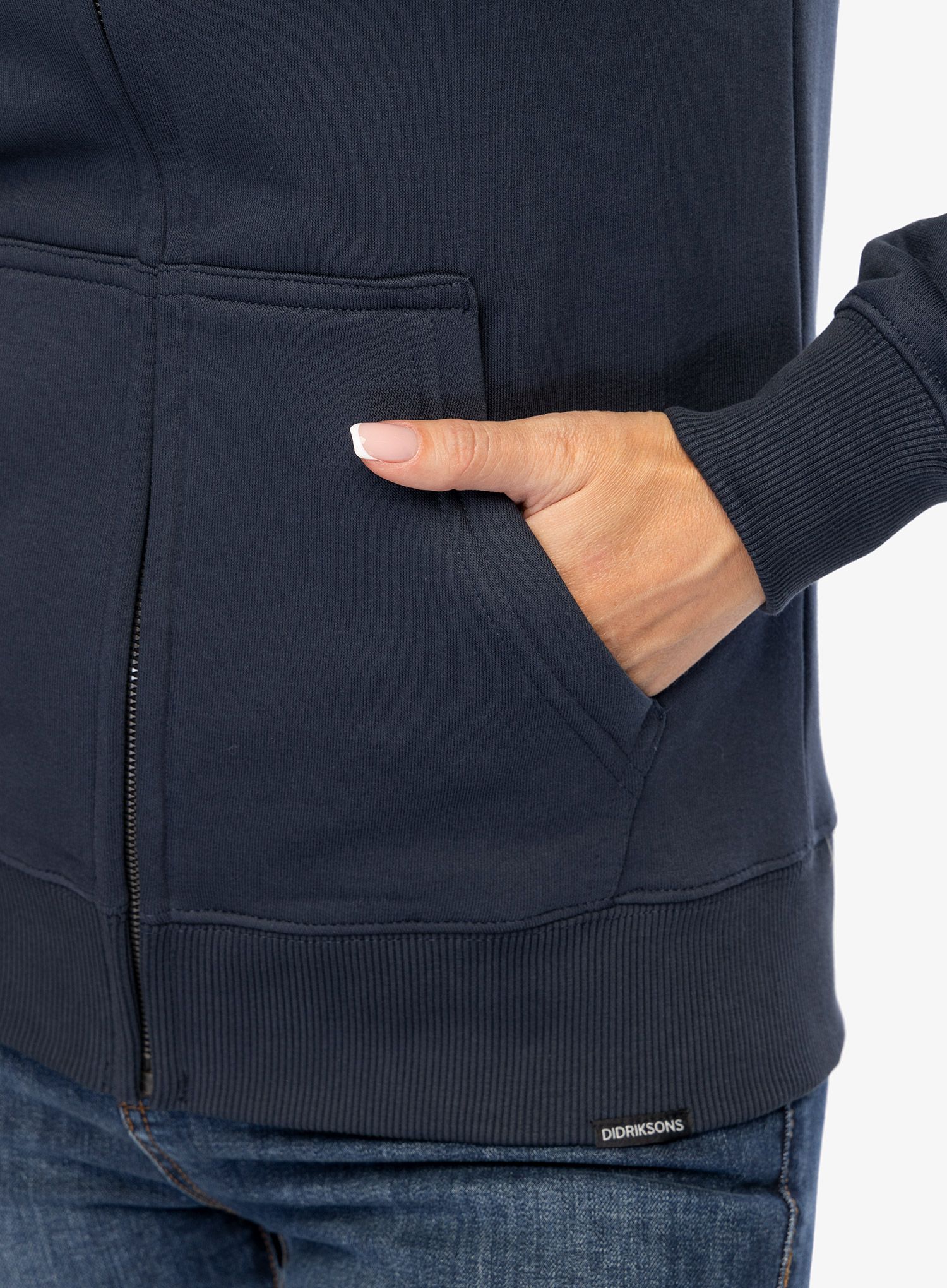 Dámská mikina se zipem Didriksons Ven Full Zip - navy