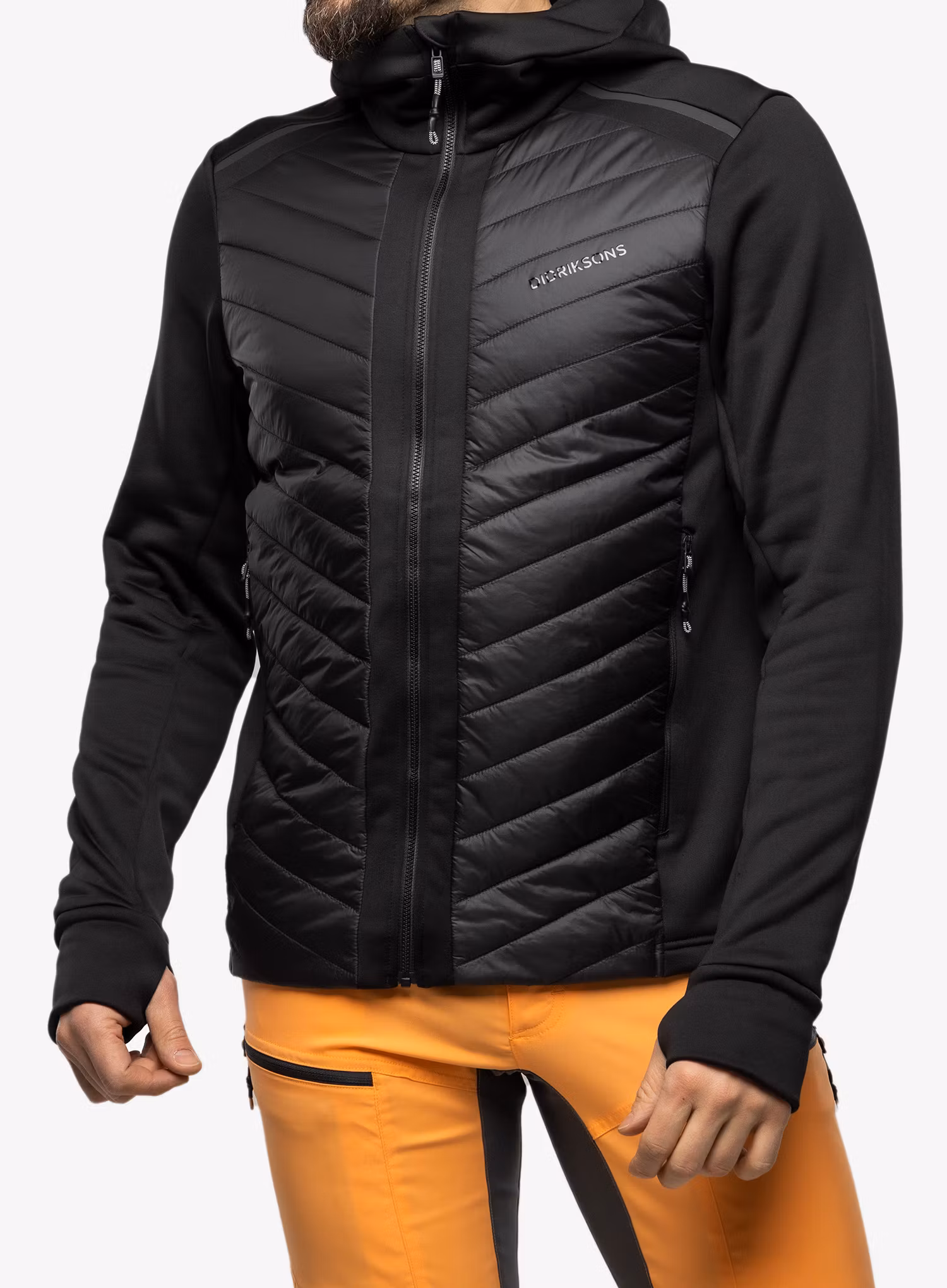 Hybridní bunda Didriksons Zuko Full Zip - black