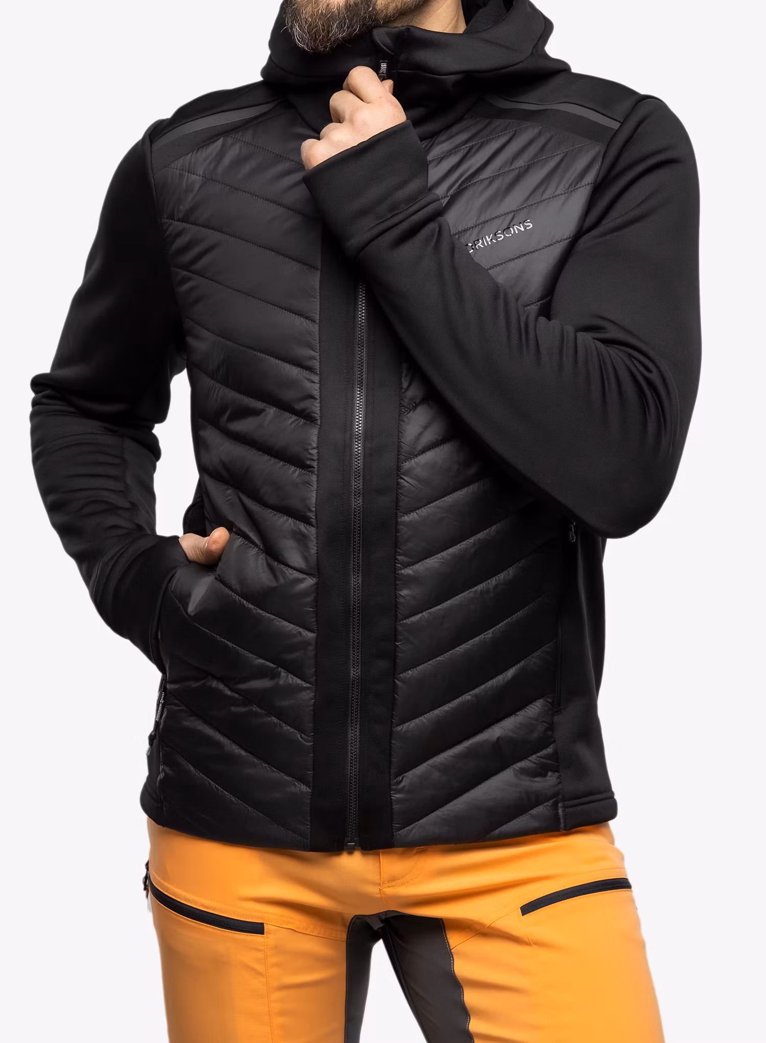 Hybridní bunda Didriksons Zuko Full Zip - black