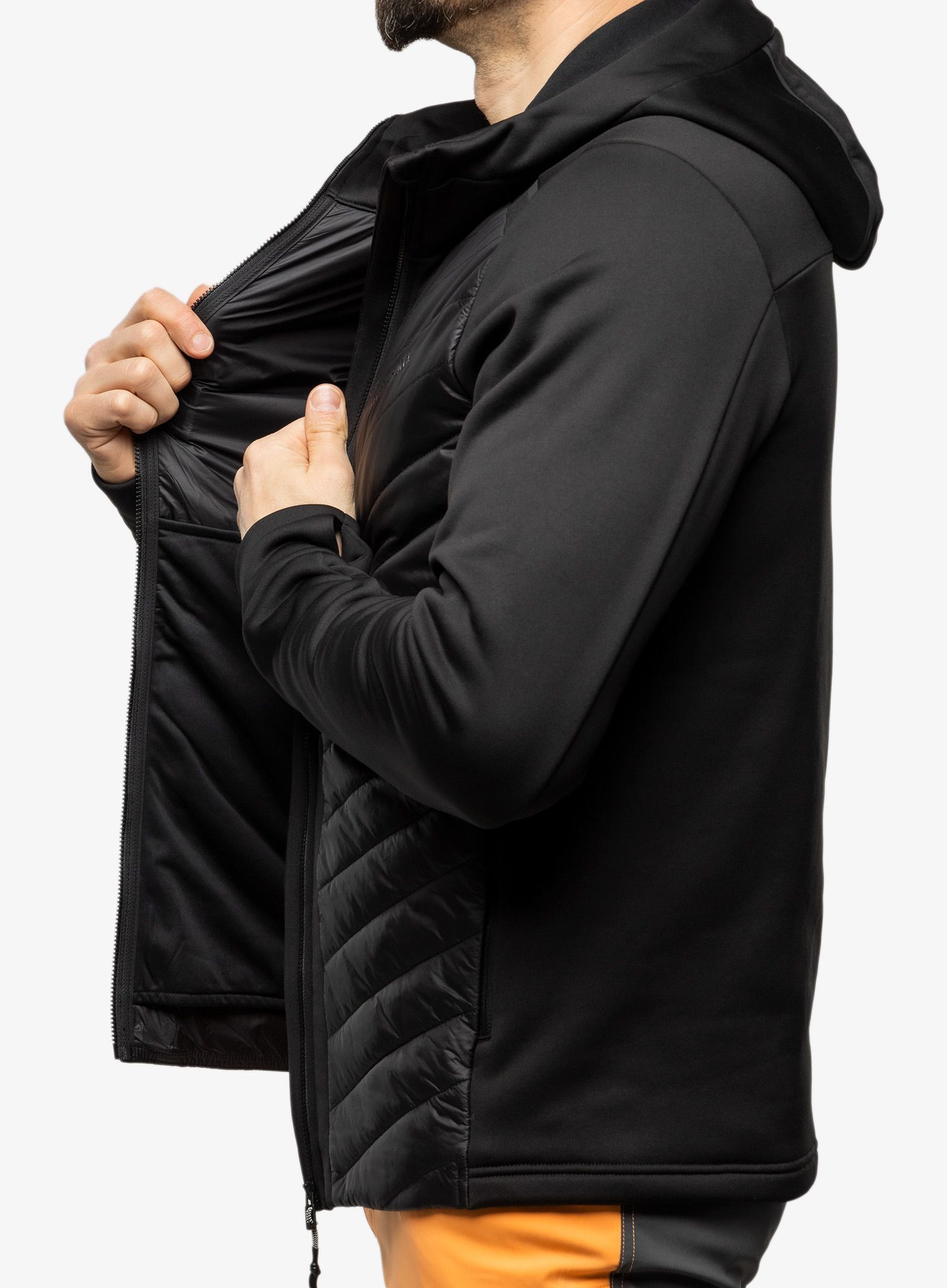 Hybridní bunda Didriksons Zuko Full Zip - black