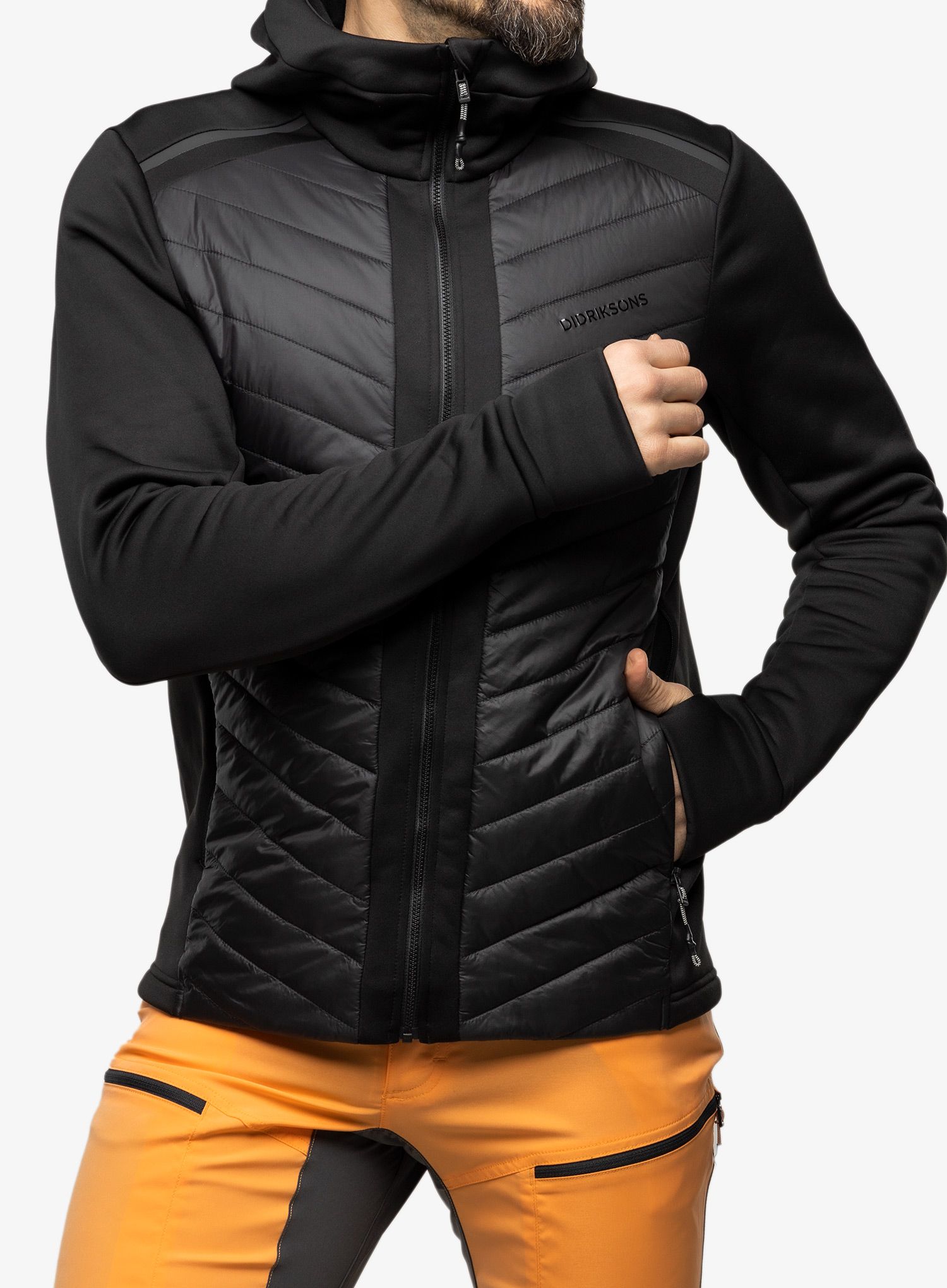Hybridní bunda Didriksons Zuko Full Zip - black