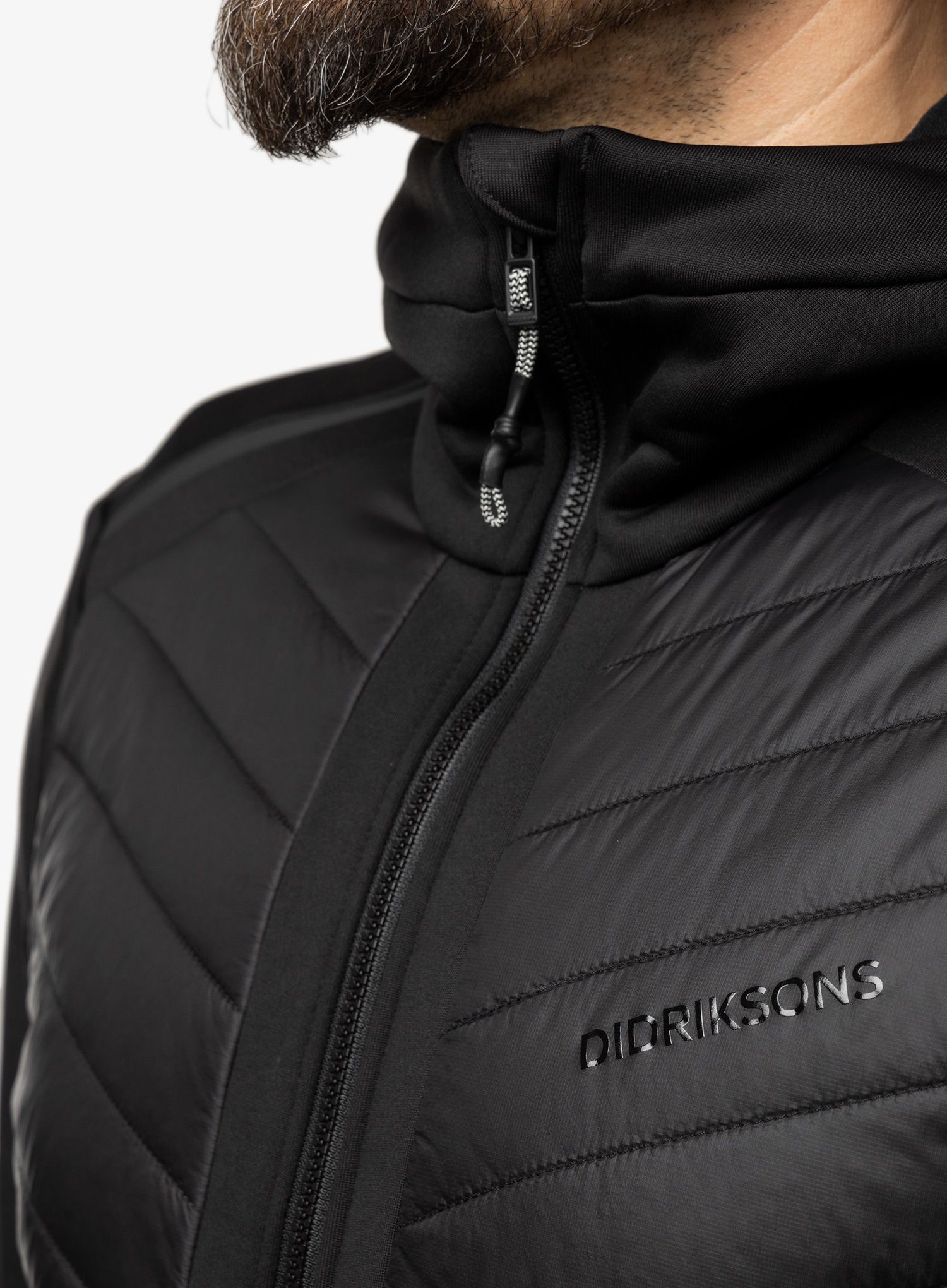 Hybridní bunda Didriksons Zuko Full Zip - black