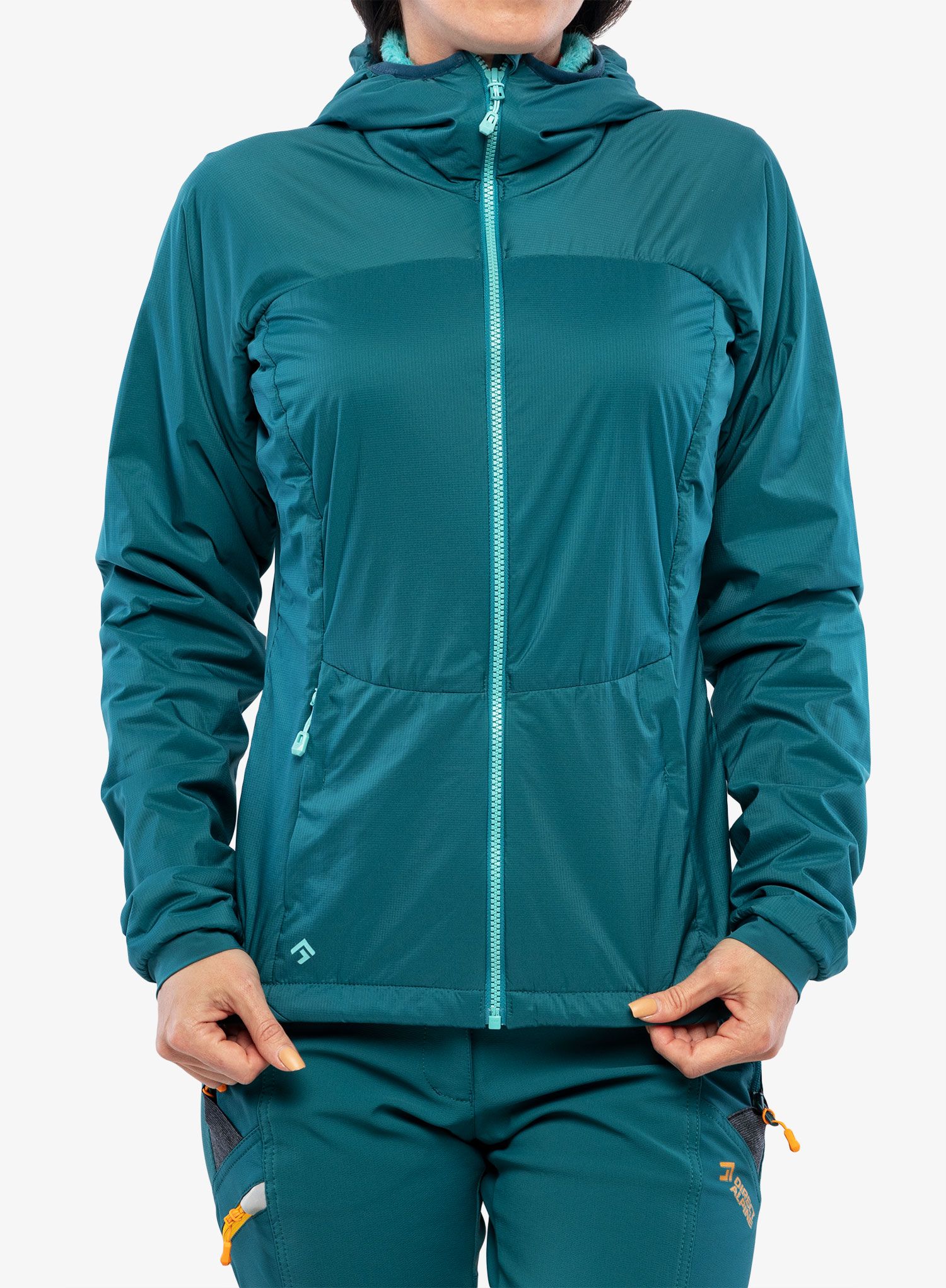 Zateplená bunda damska Direct Alpine Bora Lady - emerald/menthol