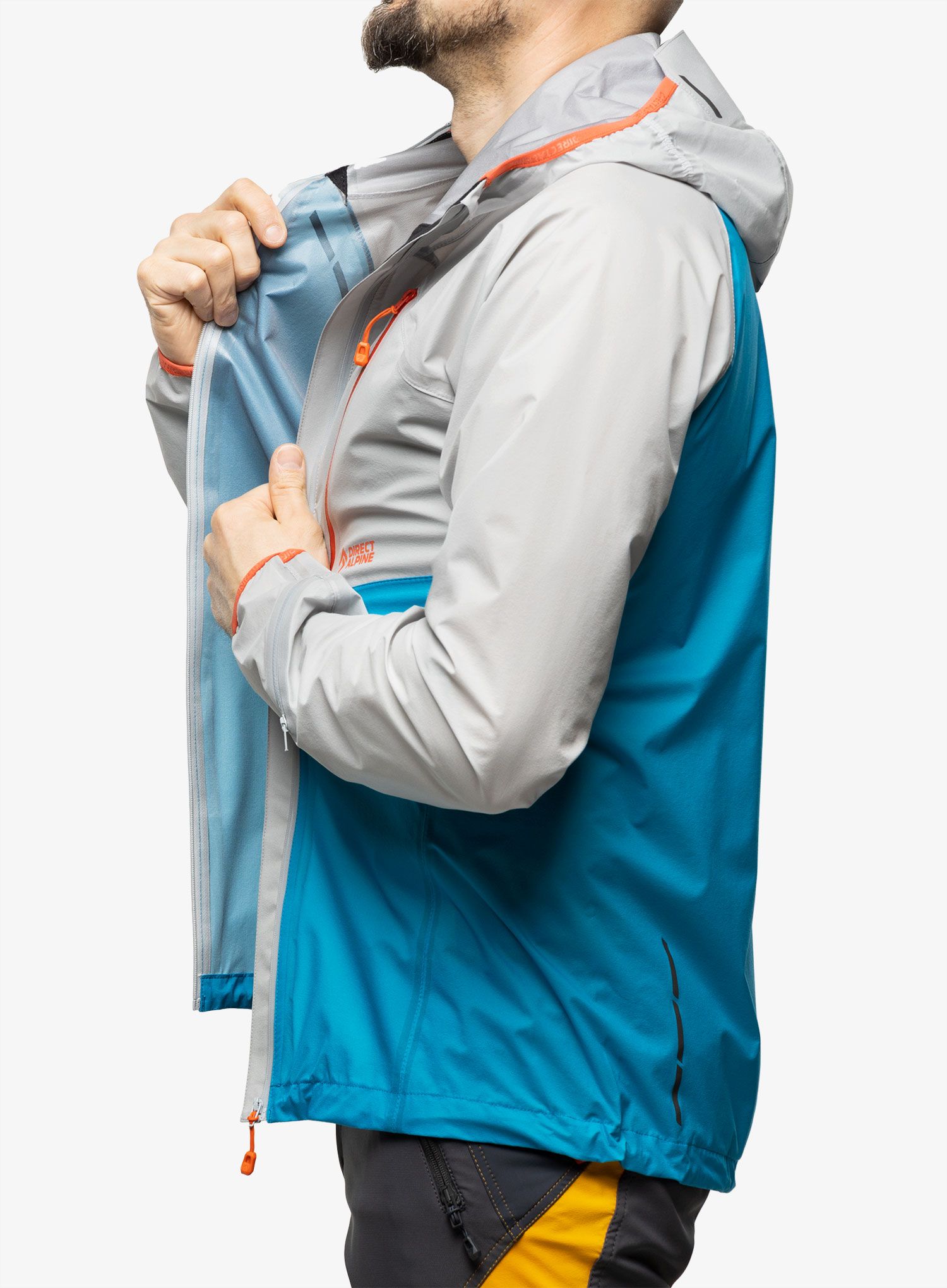 Bunda s membránou Direct Alpine Cyclone - ocean/grey