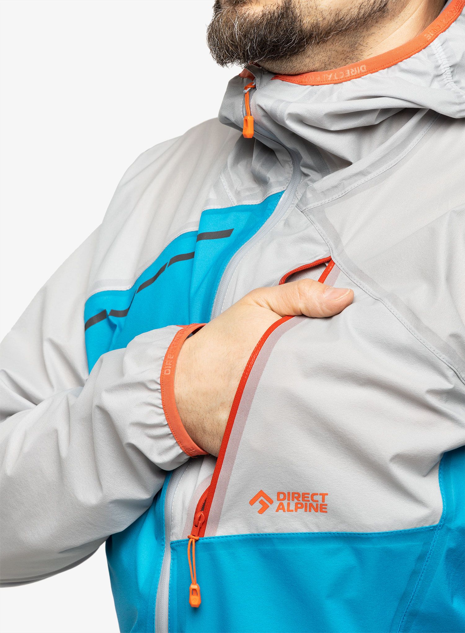 Bunda s membránou Direct Alpine Cyclone - ocean/grey