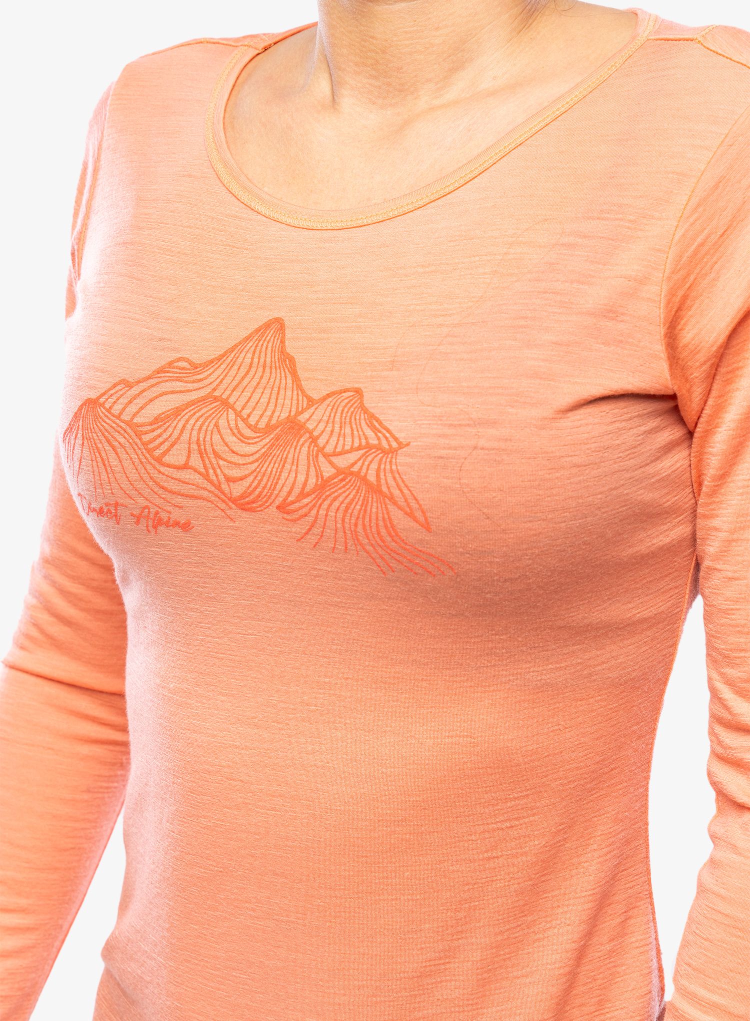 Tričko s dlouhým rukávem Direct Alpine Furry Long Lady - coral