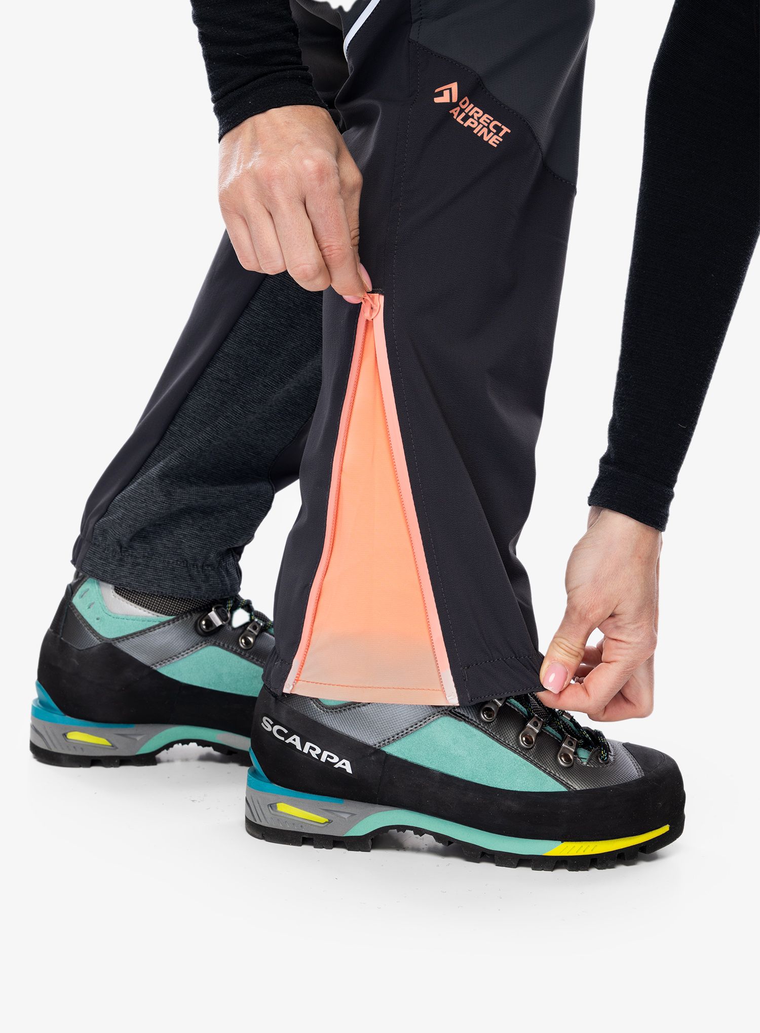 Kalhoty dámské Direct Alpine Rebel Lady - anthracite/coral