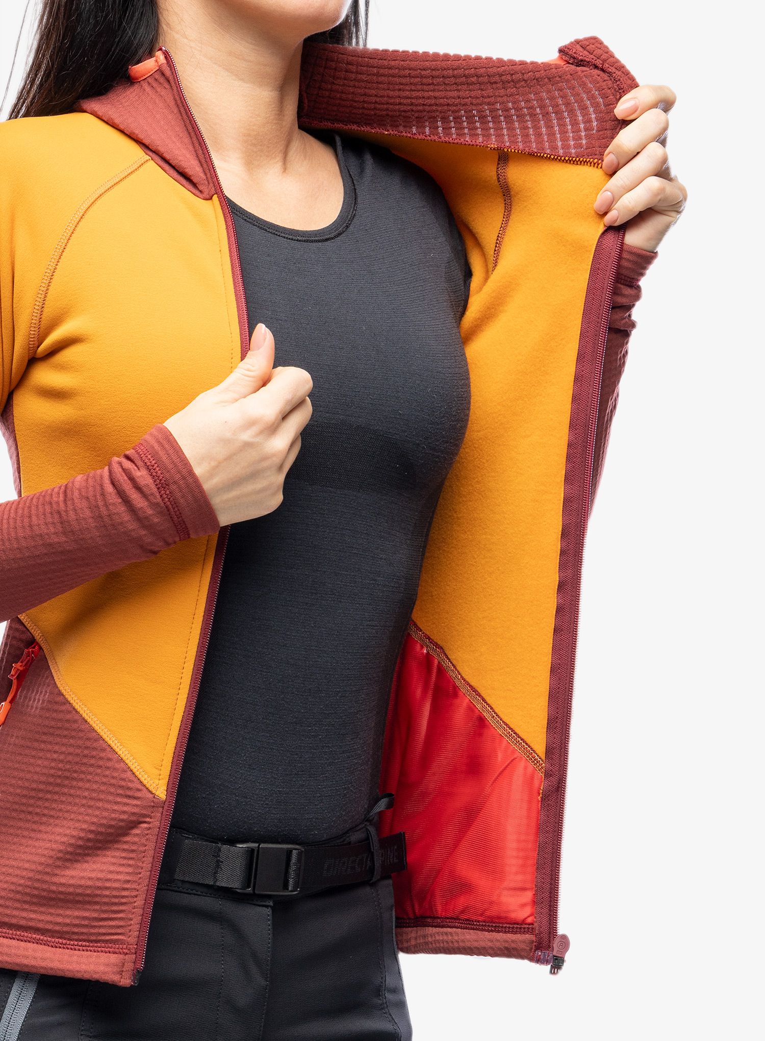 Dámská mikina s kapucí Direct Alpine Sakura Tech Lady - ochre/palisander