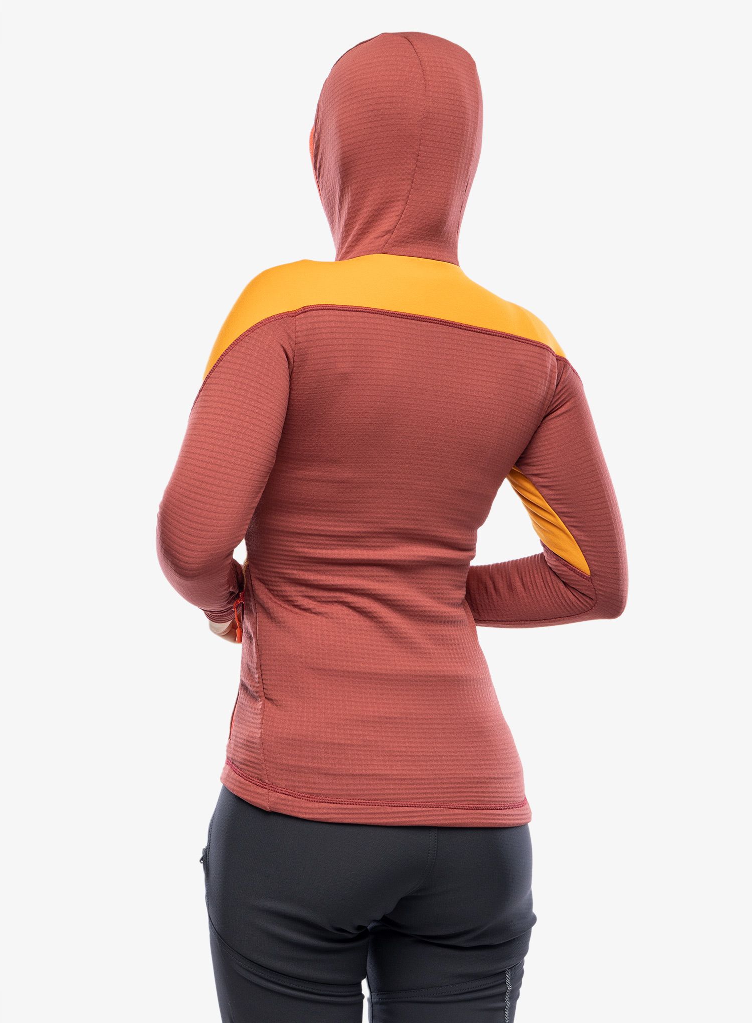 Dámská mikina s kapucí Direct Alpine Sakura Tech Lady - ochre/palisander