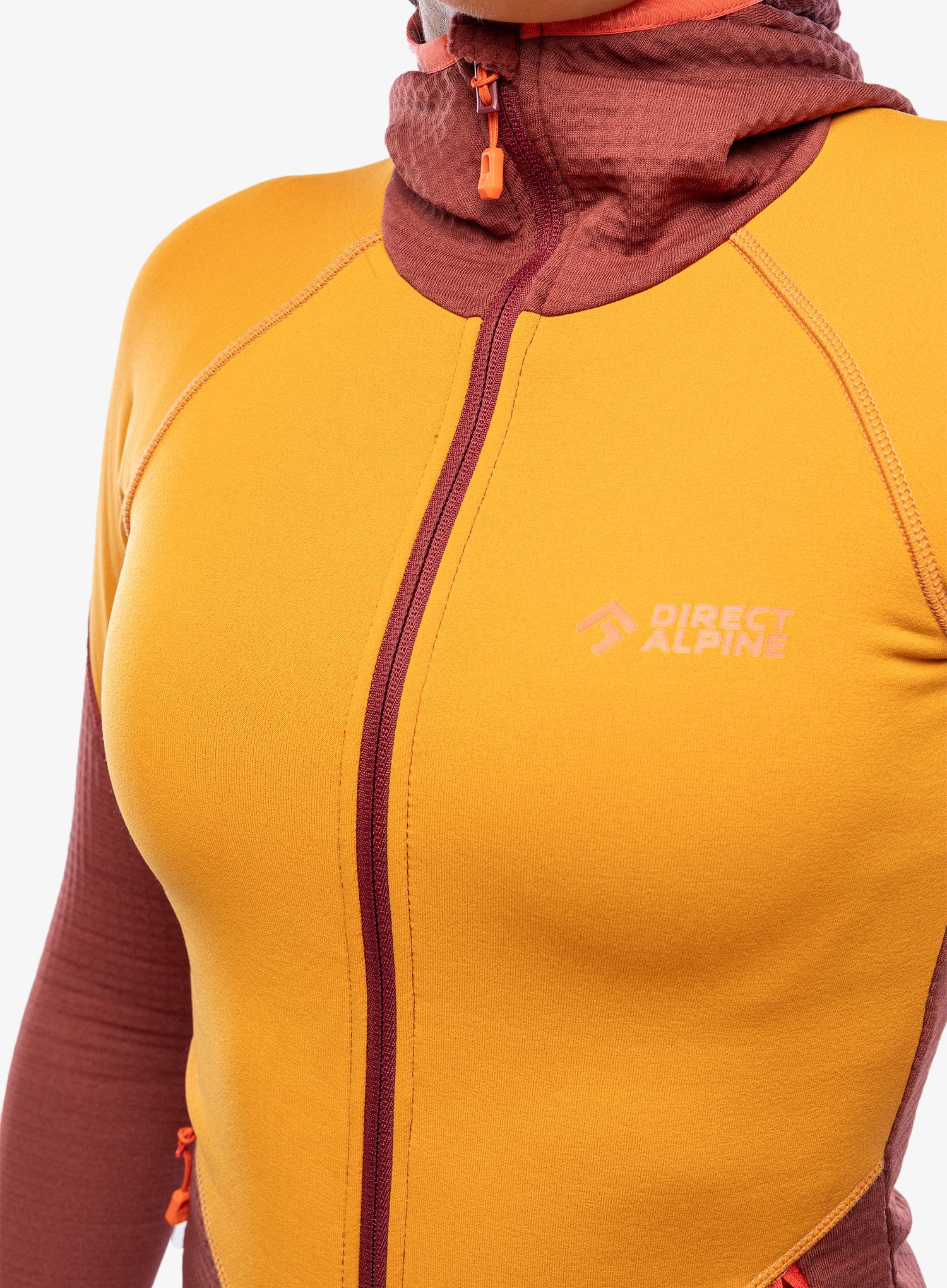 Dámská mikina s kapucí Direct Alpine Sakura Tech Lady - ochre/palisander