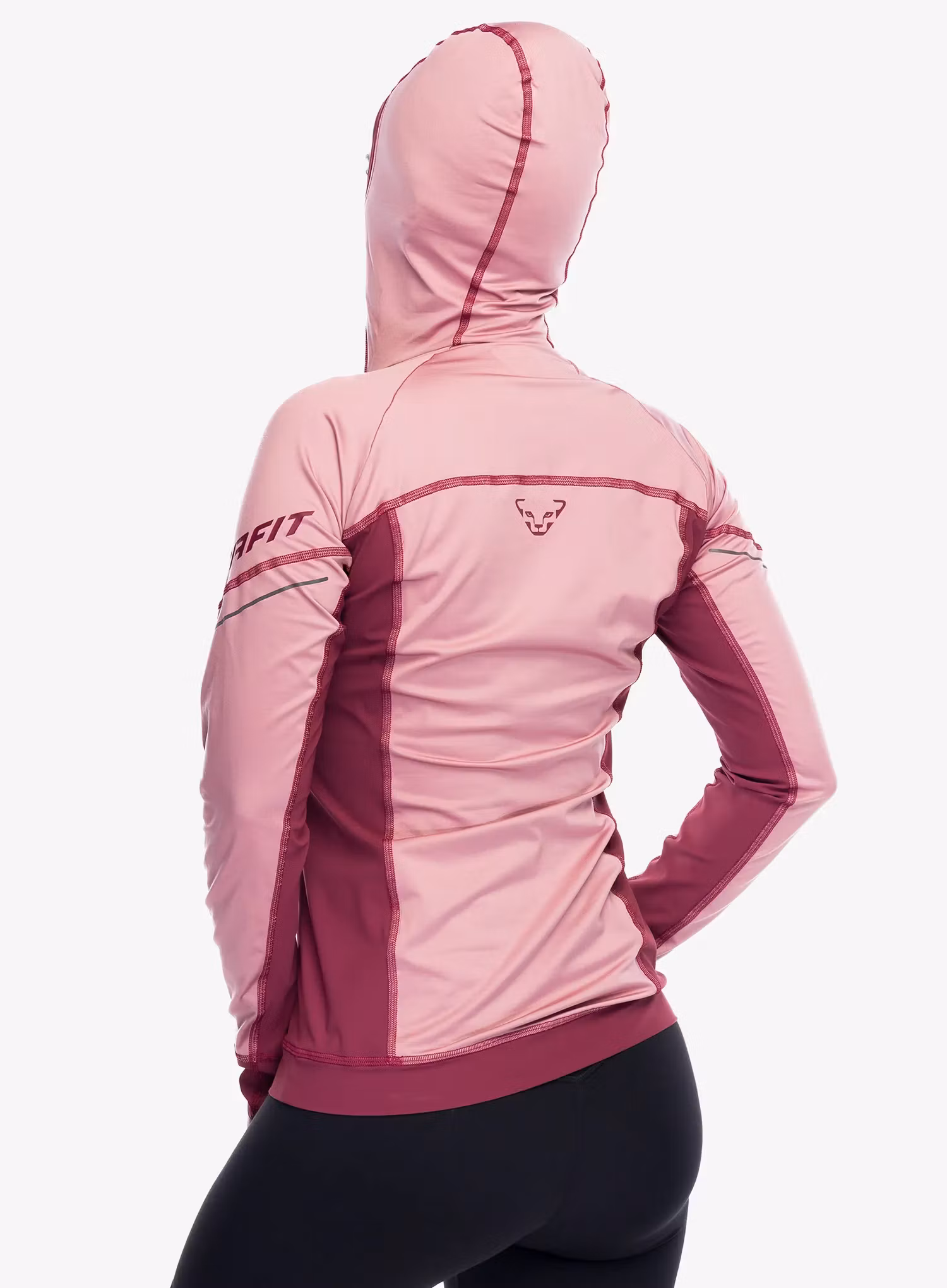 Mikina na běhání dámská Dynafit Alpine L/S Tee - mokarosa