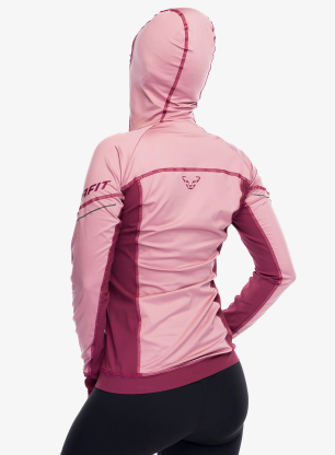 Mikina na běhání dámská Dynafit Alpine L/S Tee - mokarosa