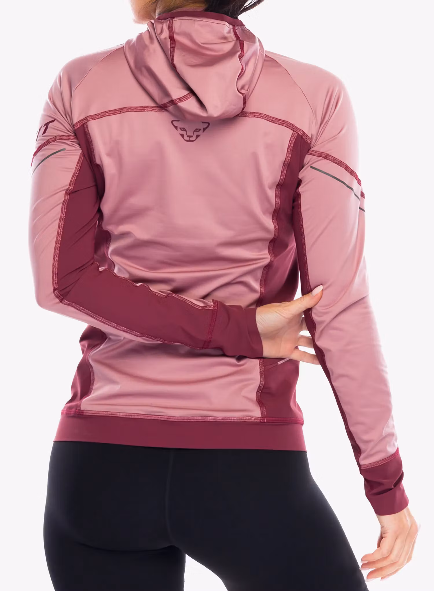 Mikina na běhání dámská Dynafit Alpine L/S Tee - mokarosa