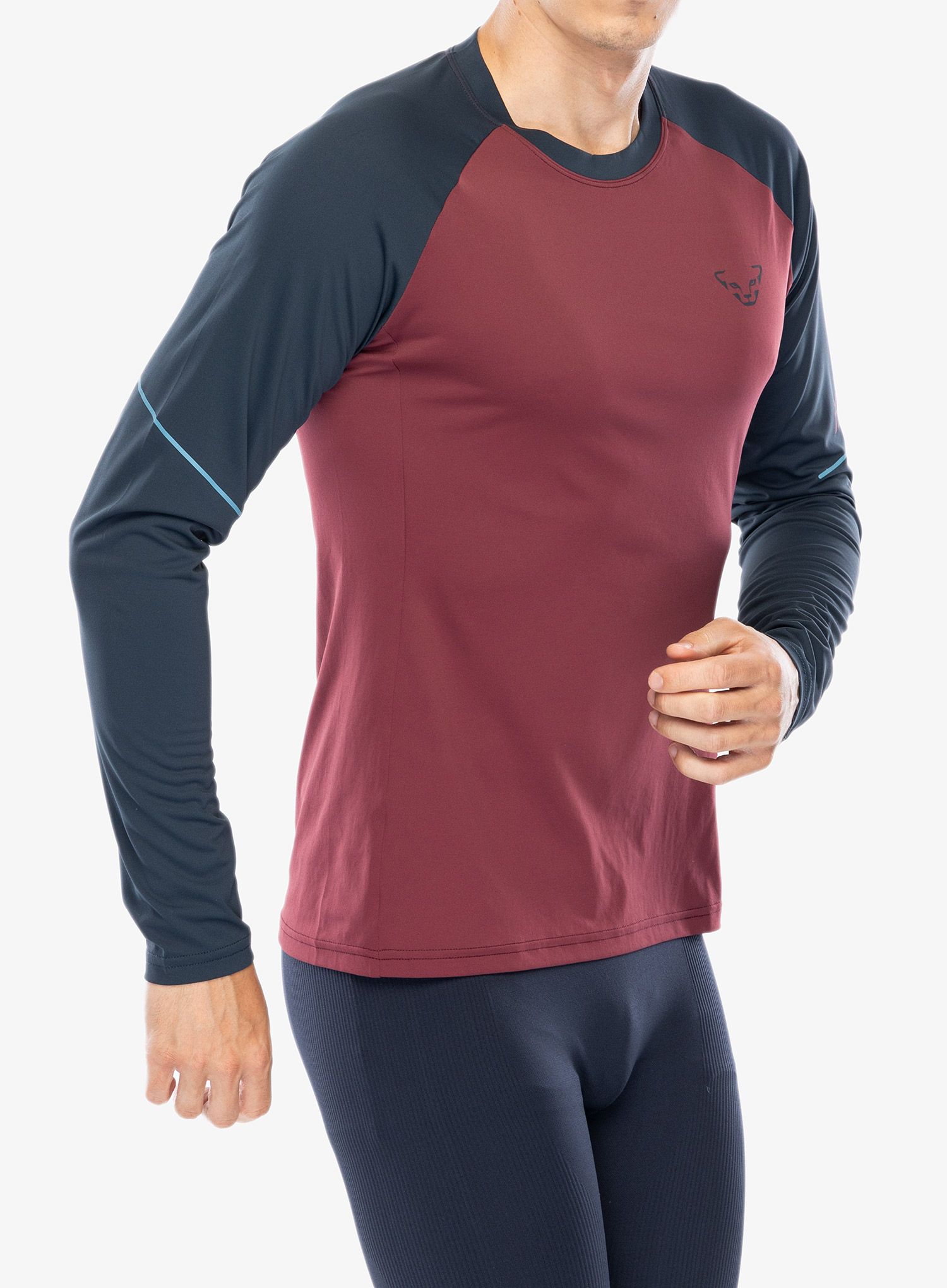 Mikina na běh Dynafit Alpine Pro L/S Tee - burgundy