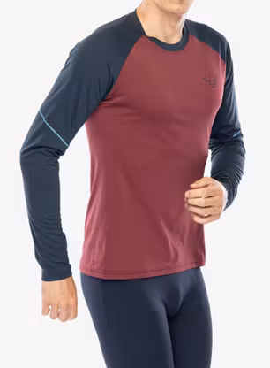 Mikina na běh Dynafit Alpine Pro L/S Tee - burgundy