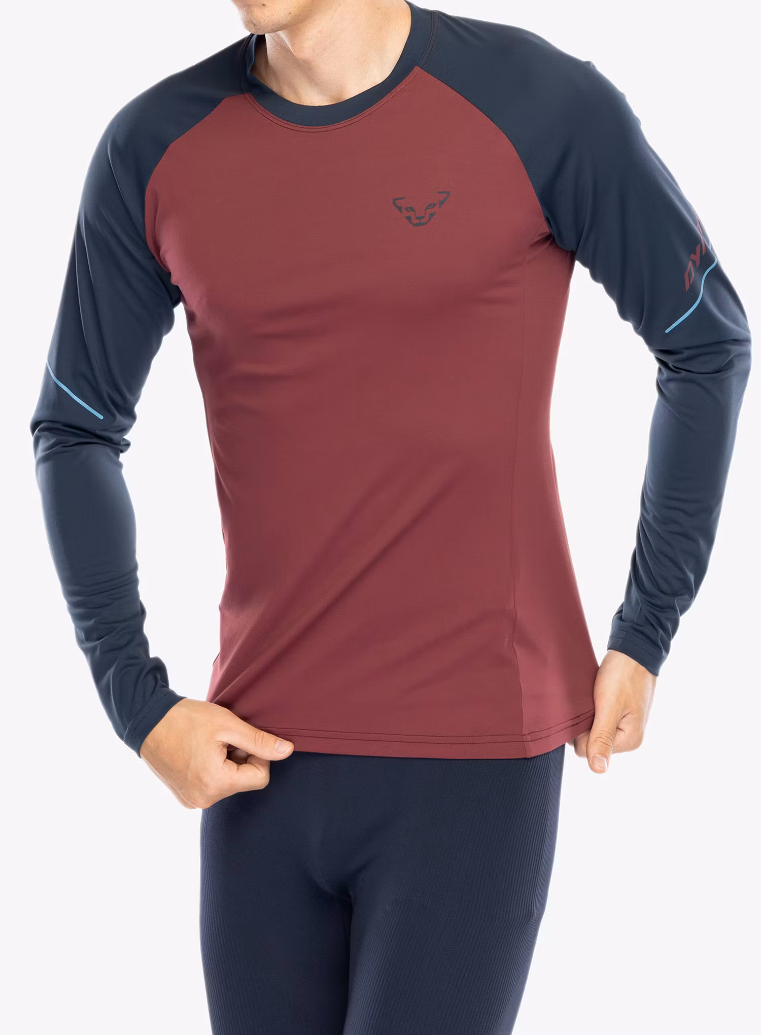 Mikina na běh Dynafit Alpine Pro L/S Tee - burgundy