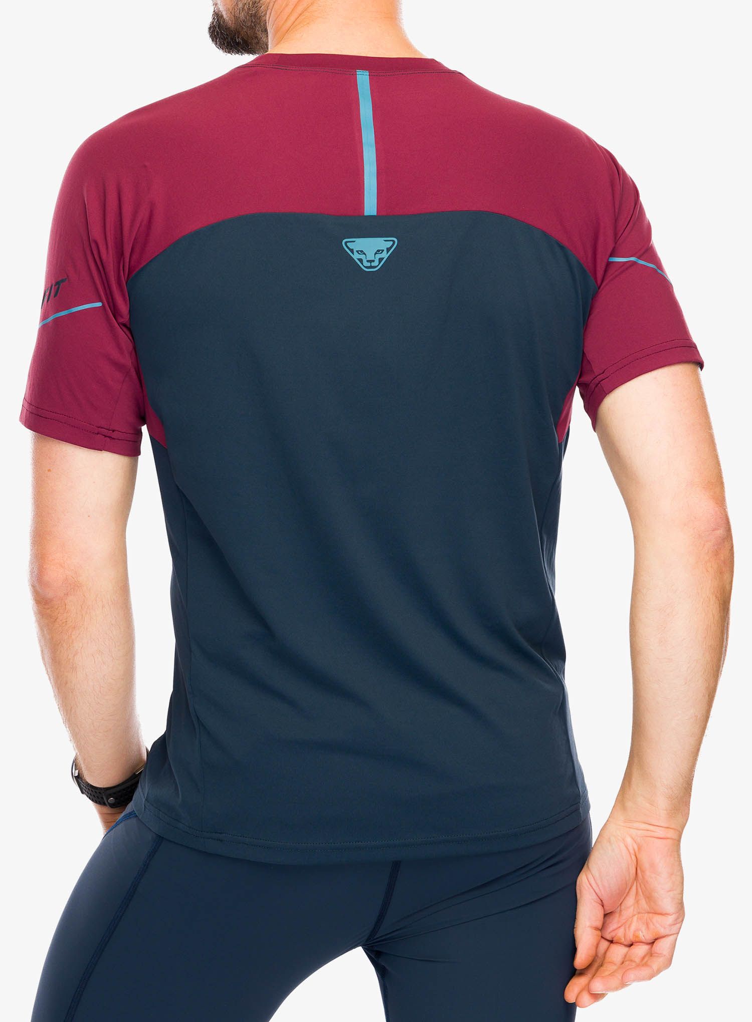 Rychleschnoucí triko Dynafit Alpine Pro S/S Tee - blueberry/burgundy