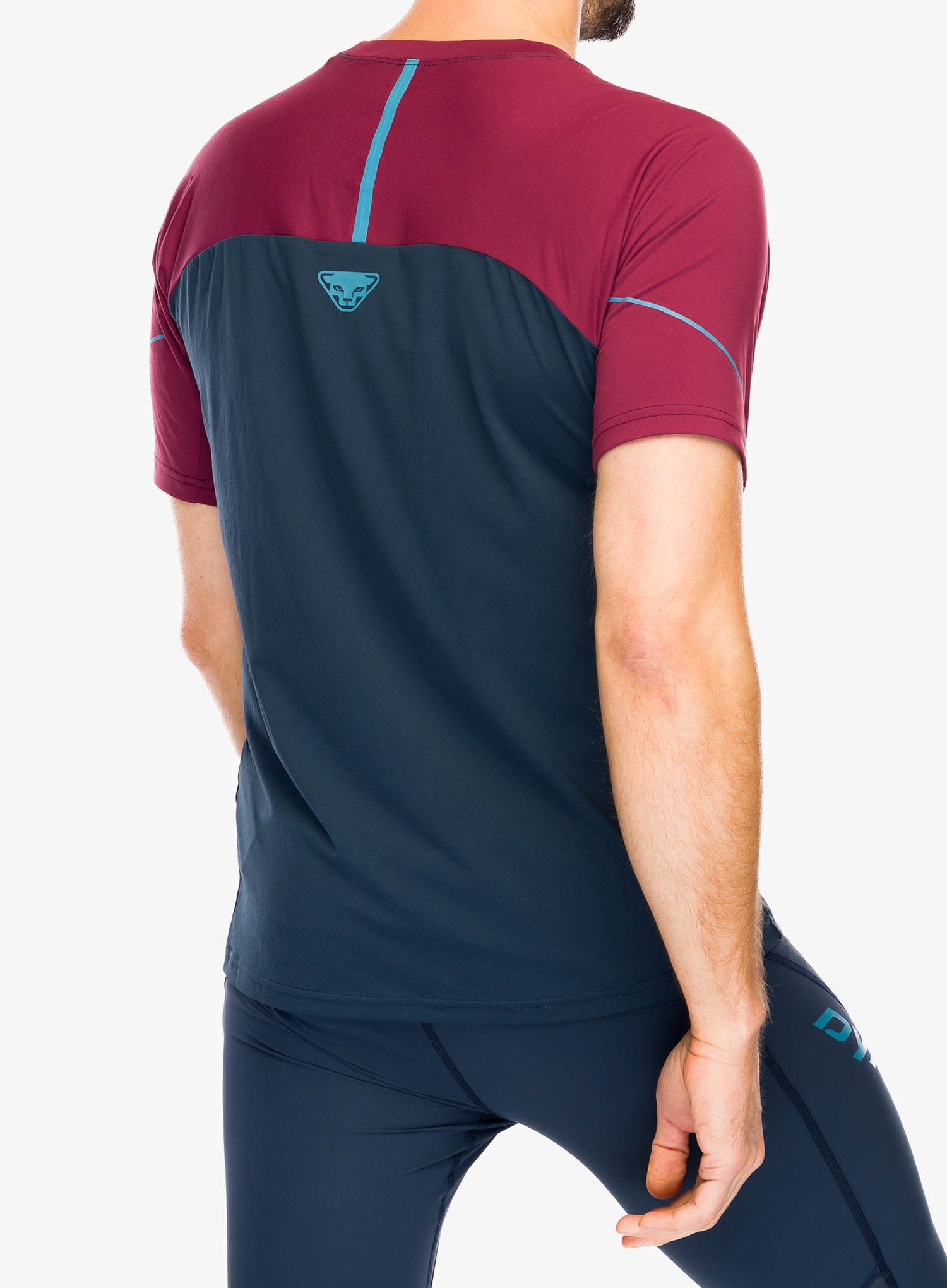 Rychleschnoucí triko Dynafit Alpine Pro S/S Tee - blueberry/burgundy