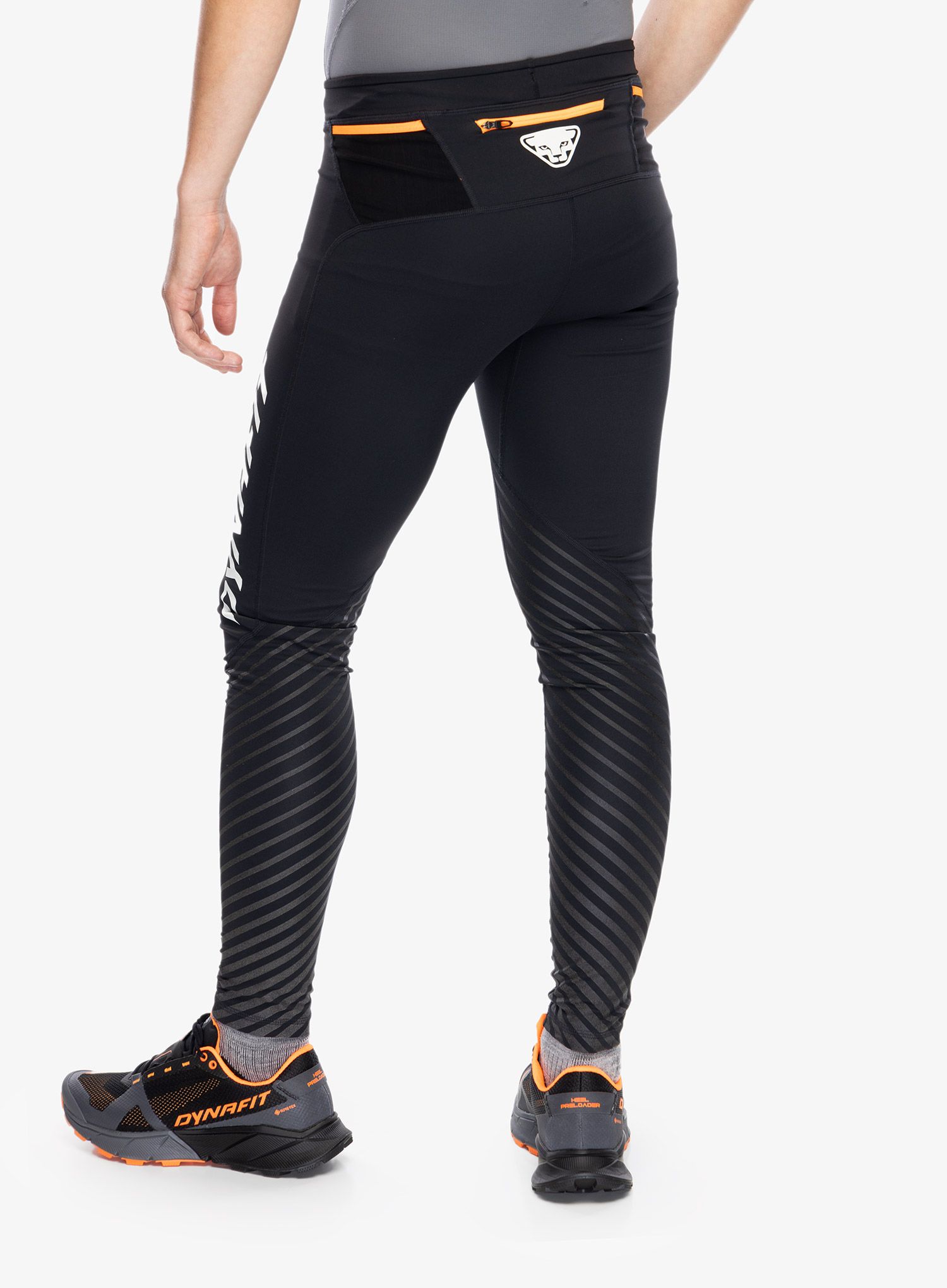 Legíny na běhání Dynafit Reflective Tights - black out