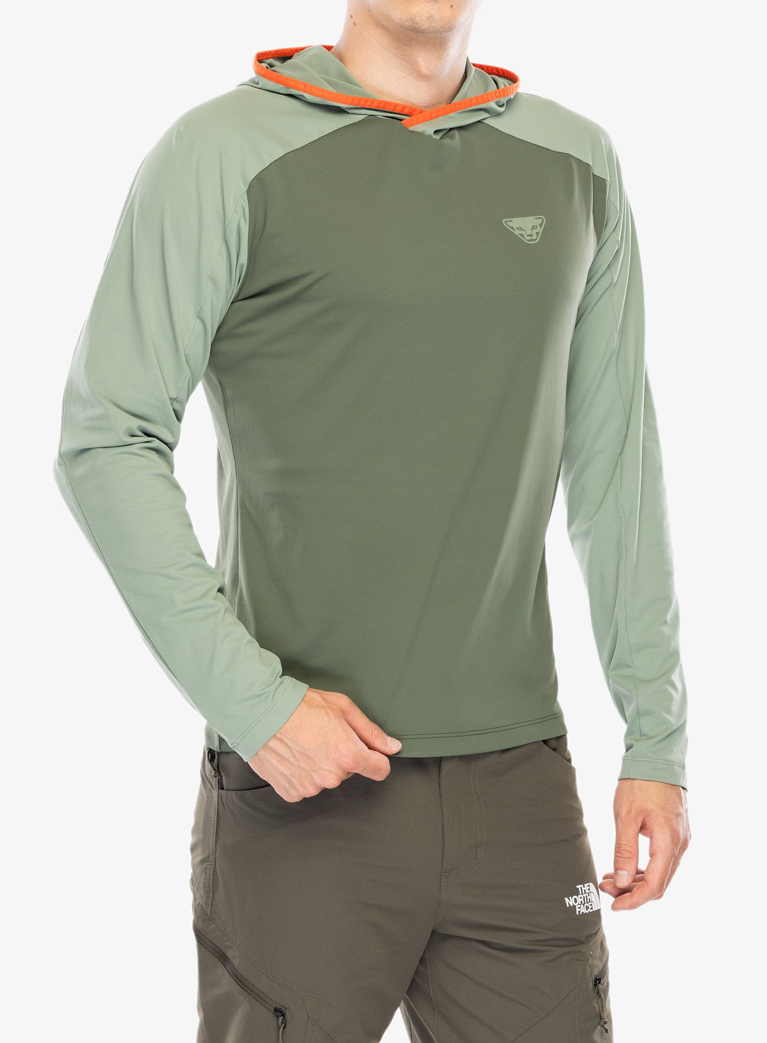 Mikina s kapucí Dynafit Traverse Sun Hoody - sage