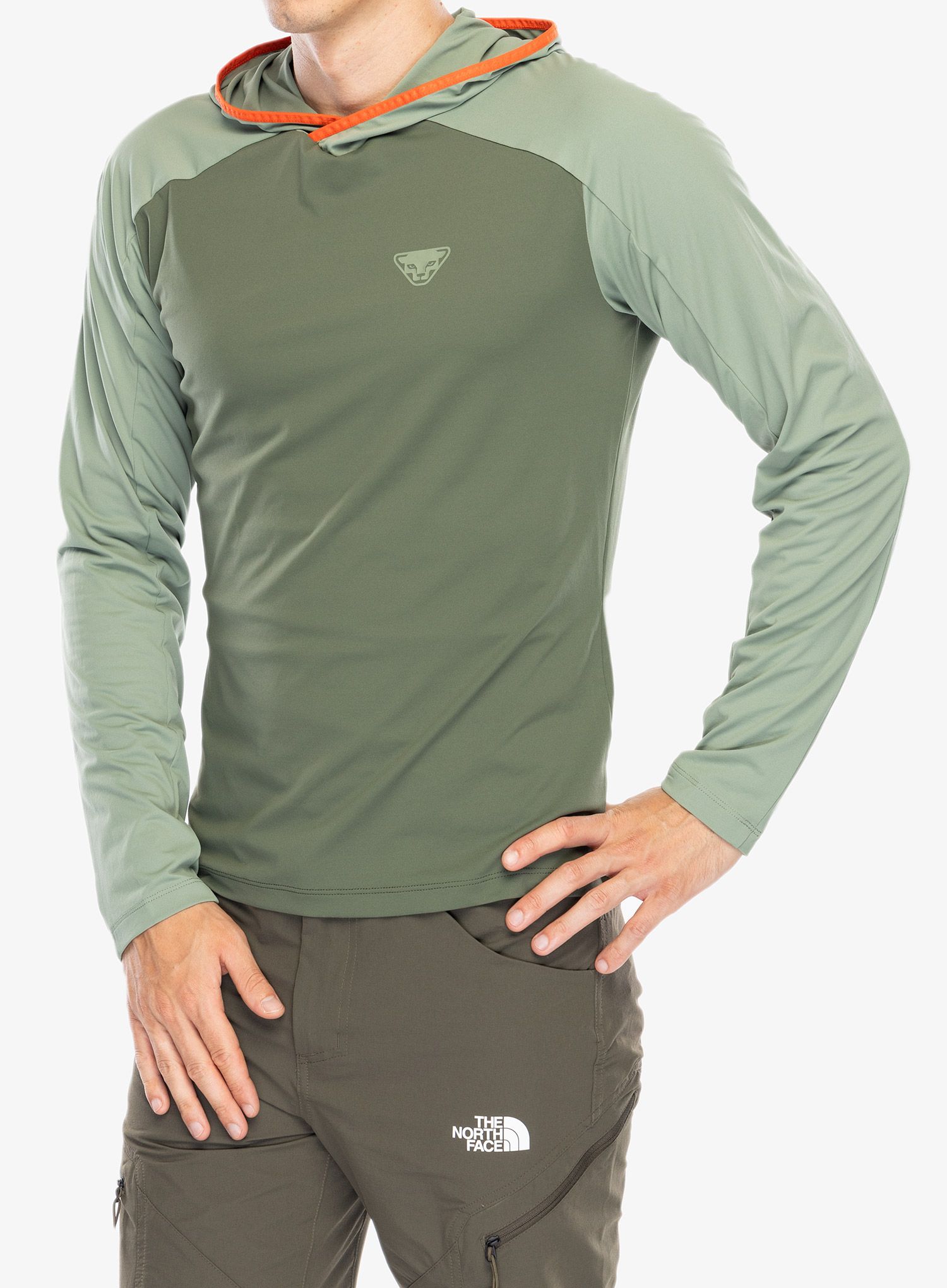 Mikina s kapucí Dynafit Traverse Sun Hoody - sage