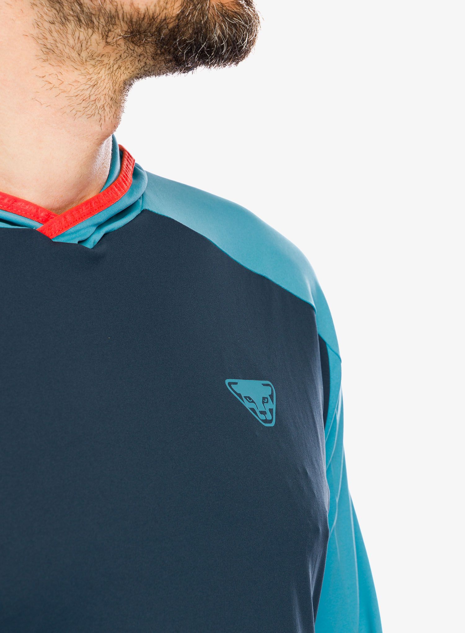 Mikina s kapucí Dynafit Traverse Sun Hoody - storm blue/blueberry