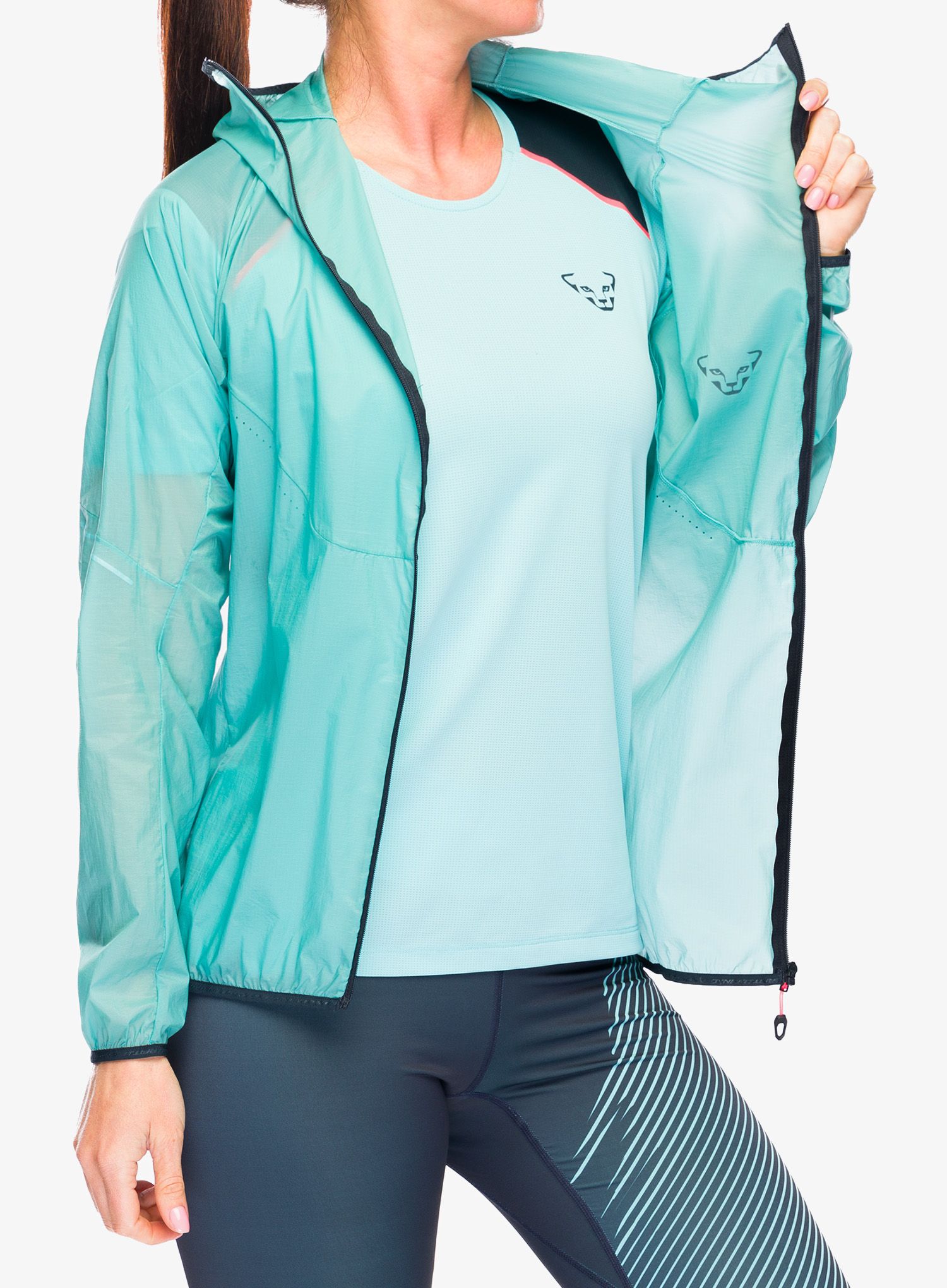 Bunda na běhání dámská Dynafit Vert Wind 72 Jacket  - marine blue