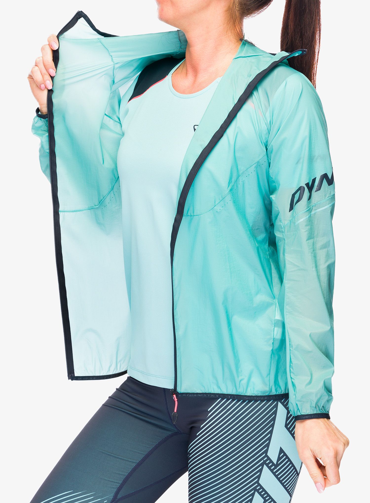 Bunda na běhání dámská Dynafit Vert Wind 72 Jacket  - marine blue