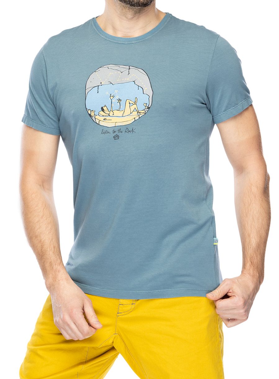 Tričko s potiskem E9 Cave2.4 - blue/ceuse