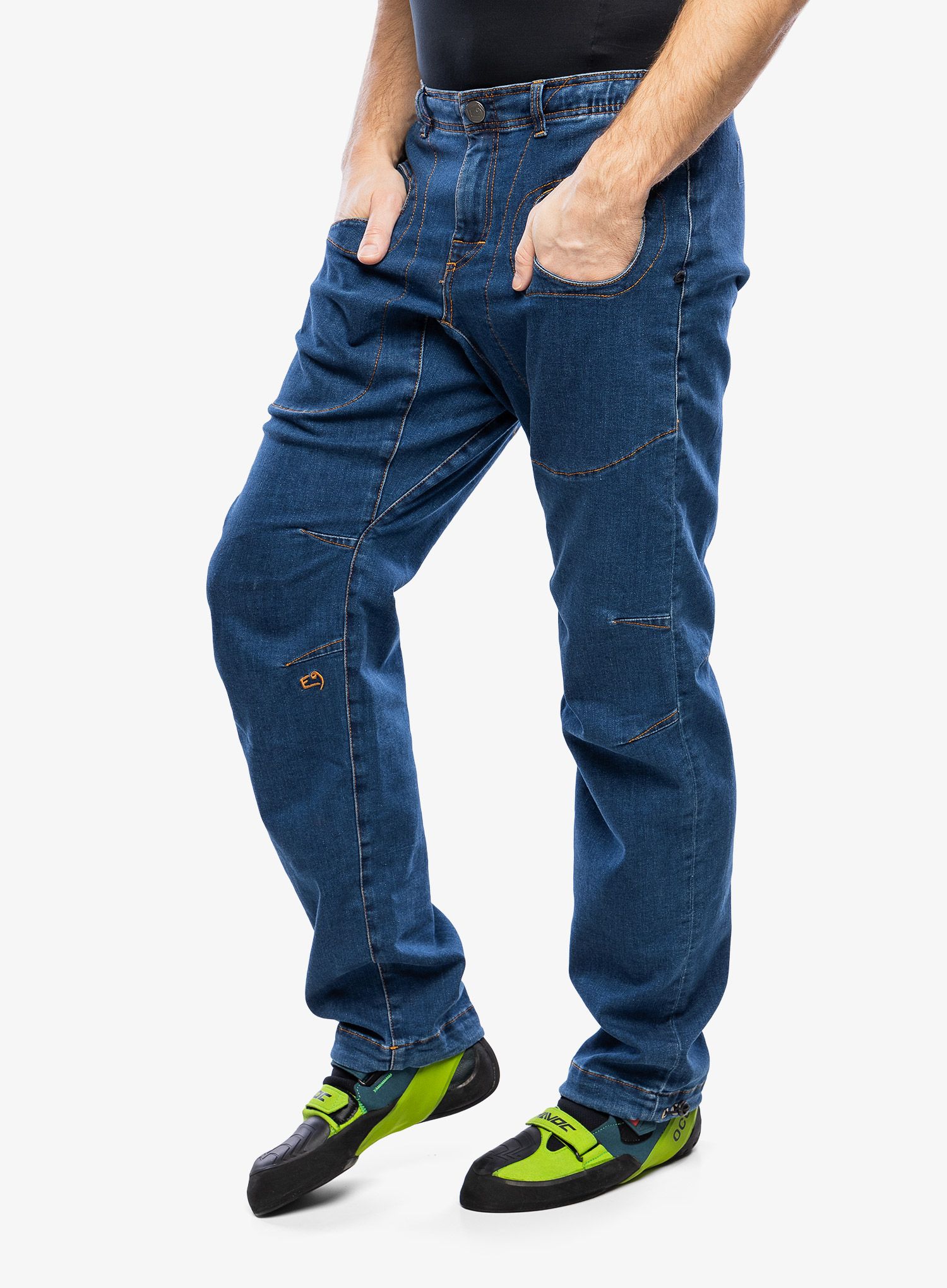 Lezecké kalhoty E9 Rondo Denim 2.3 - blue