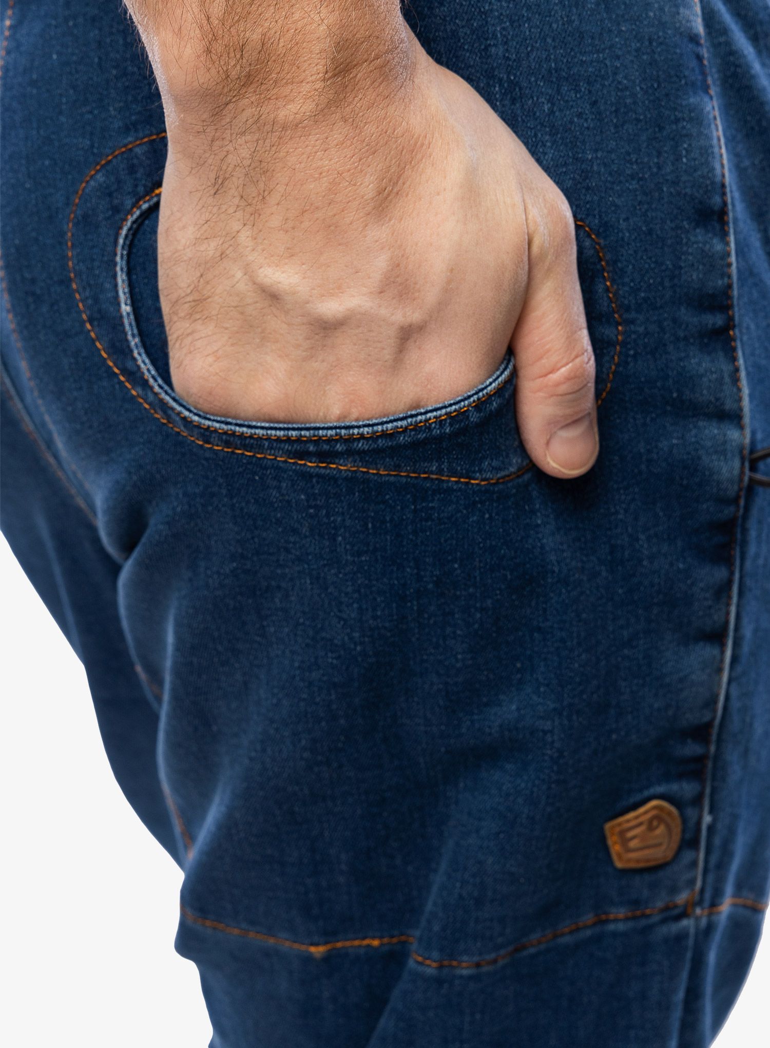 Lezecké kalhoty E9 Rondo Denim 2.3 - blue