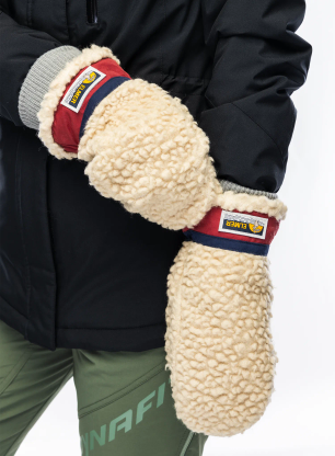 Vlněné rukavice Elmer EM354 Teddy Mitten - beige/wine