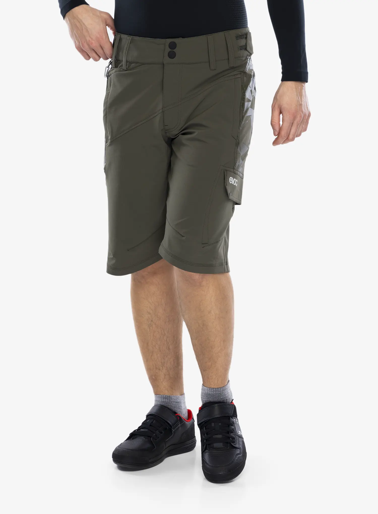 Cyklo kraťasy Evoc Bike Shorts - dark olive